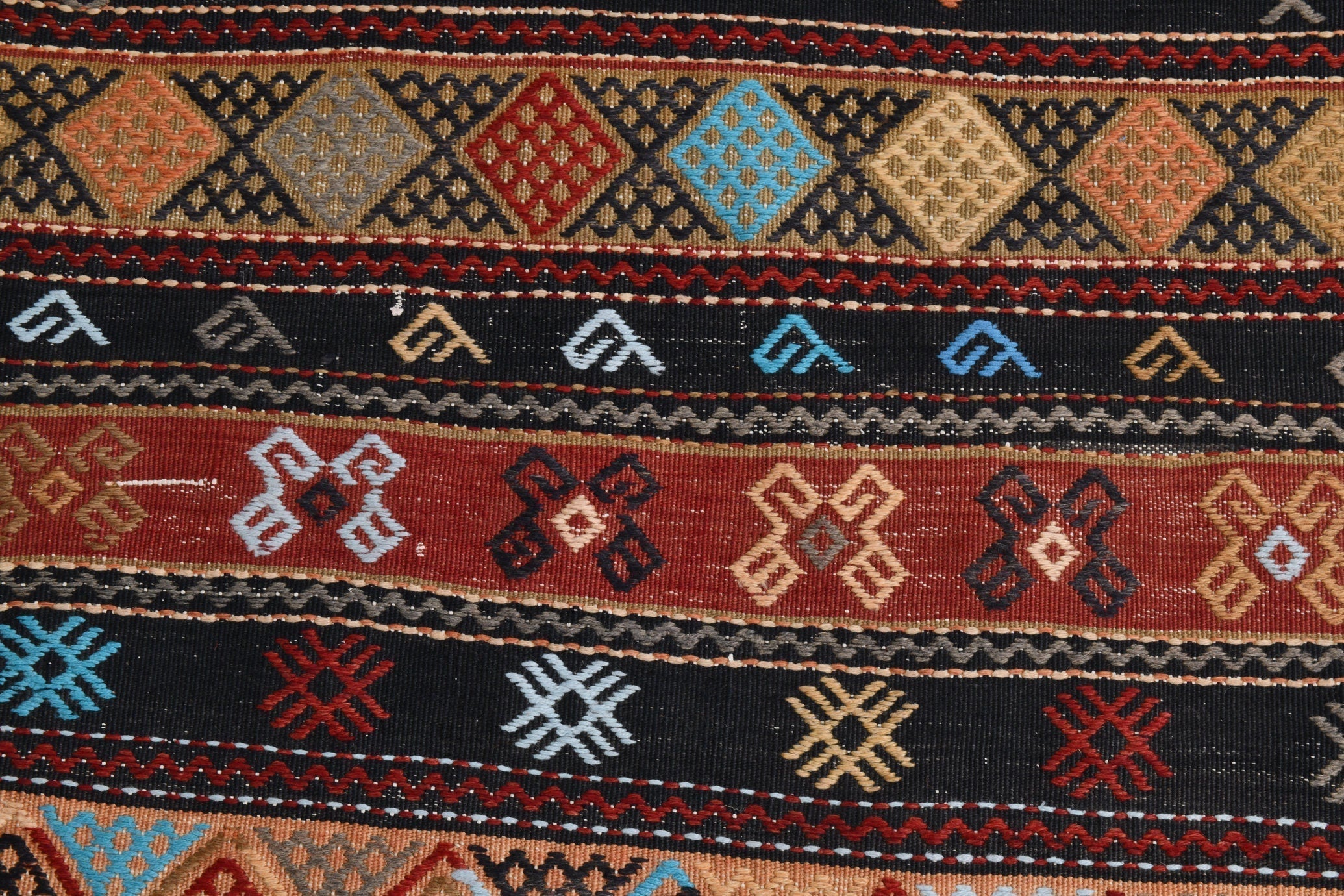 Turkish Kilim Old Rug 4’1’’ x 12’6’’