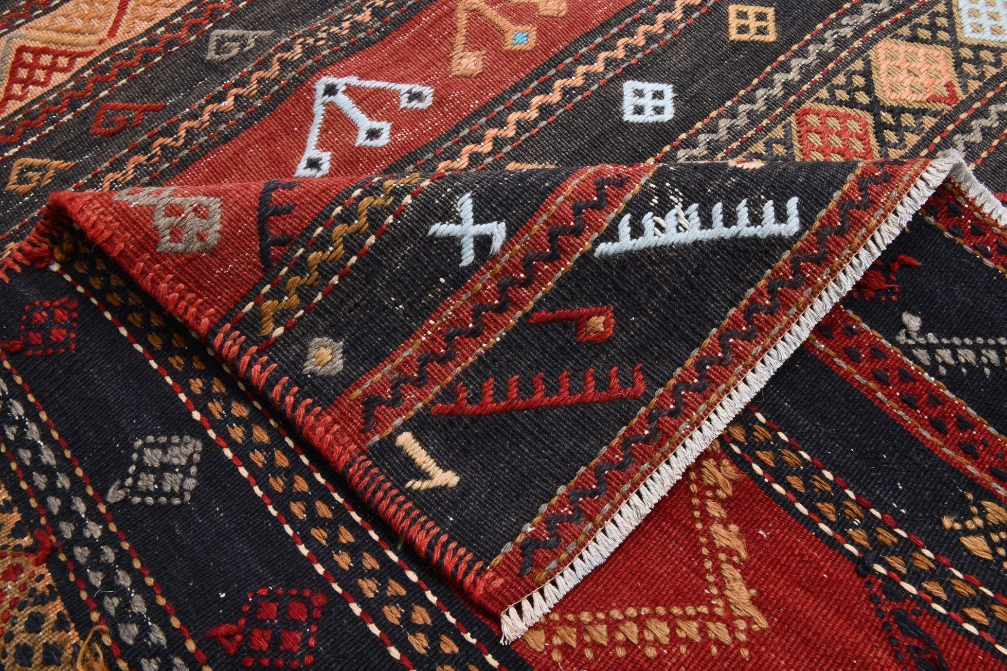 Turkish Kilim Old Rug 4’1’’ x 12’6’’