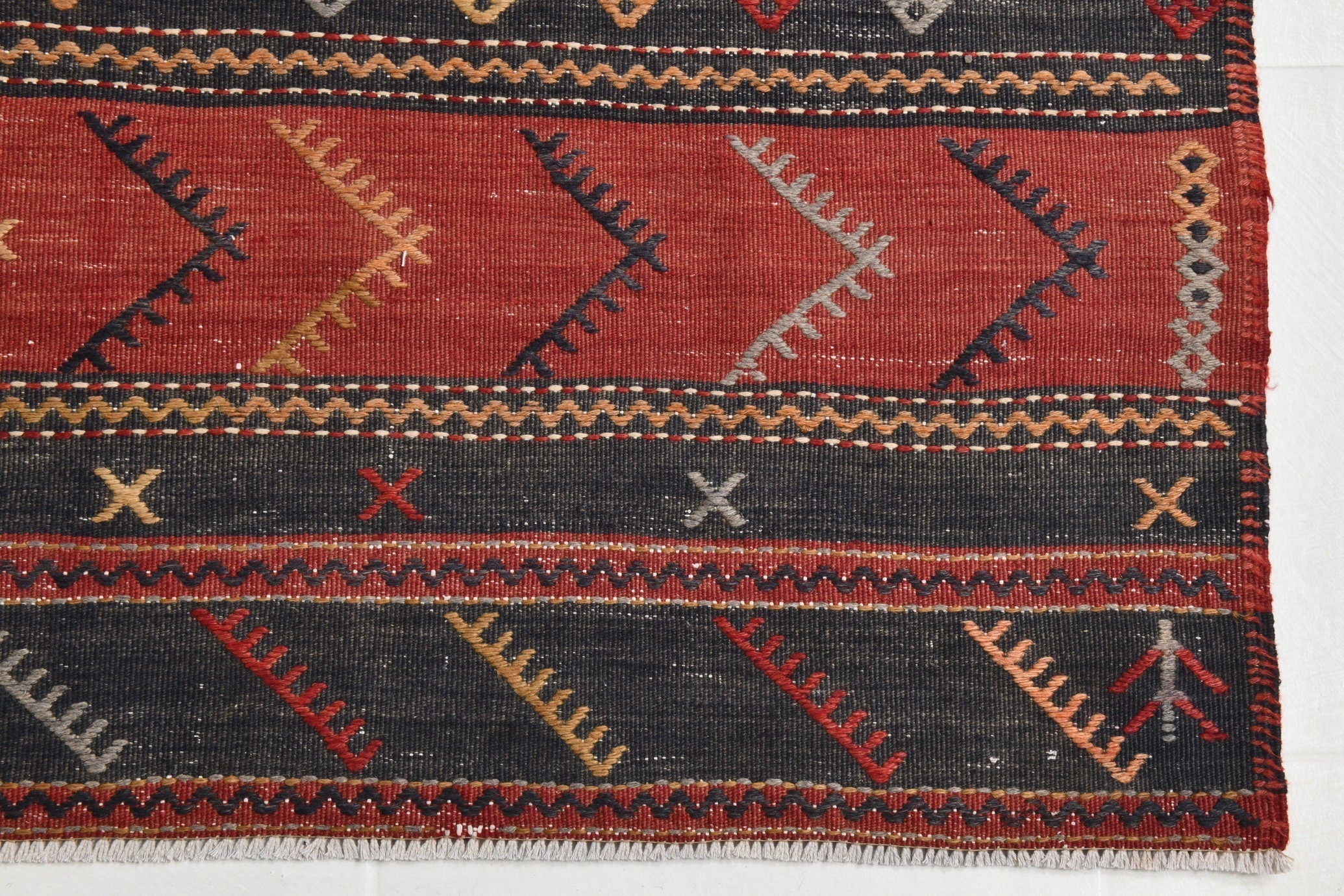 Turkish Kilim Old Rug 4’1’’ x 12’6’’