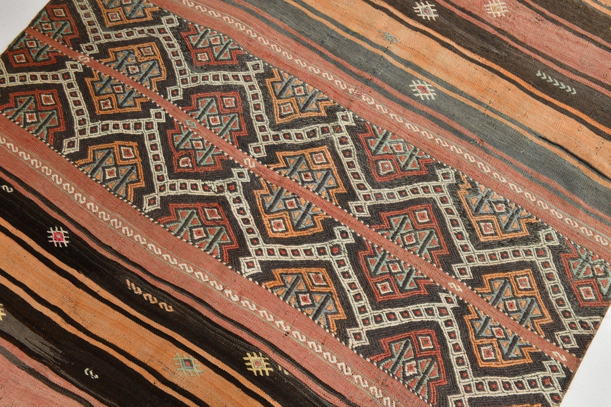 Turkish Kilim Old Rug 4’10’’ x 6’0’’