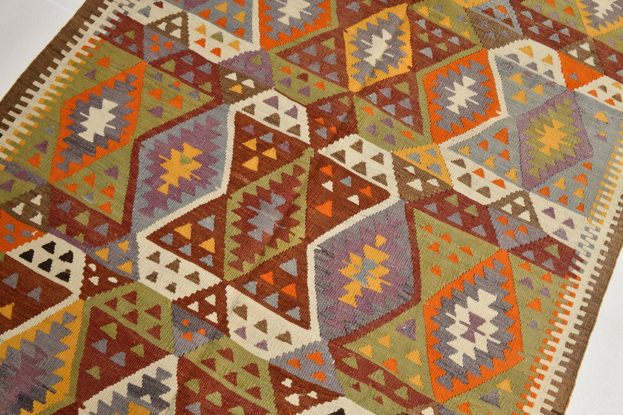 Turkish Kilim Old Rug 4’11’’ x 9’7’’