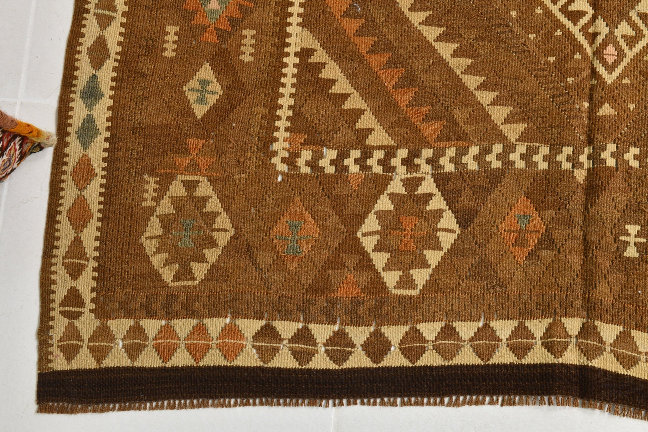 Turkish Kilim Old Rug 4’2’ x 11’3’