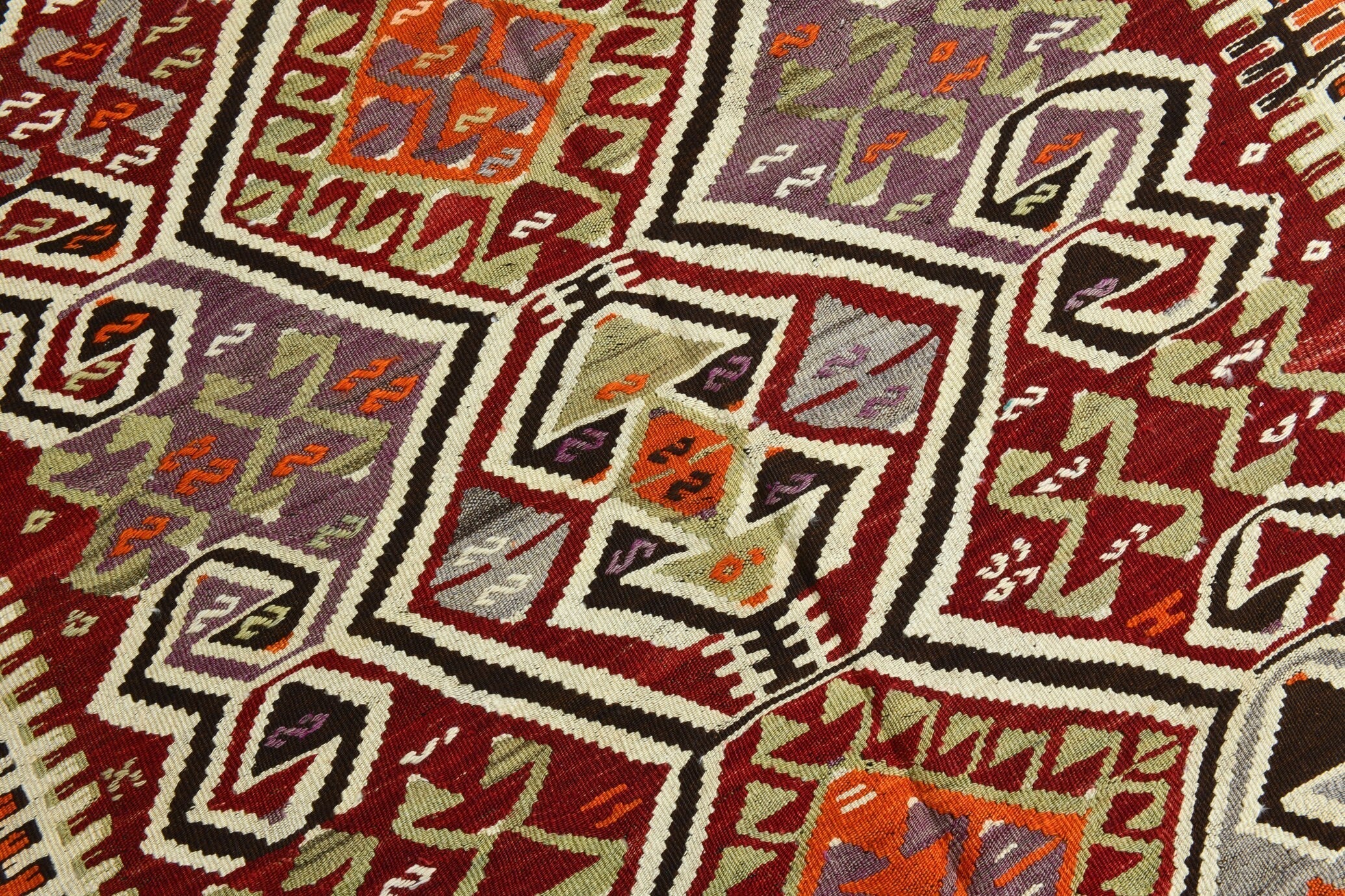 Turkish Kilim Old Rug 4’2’ x 7’11’