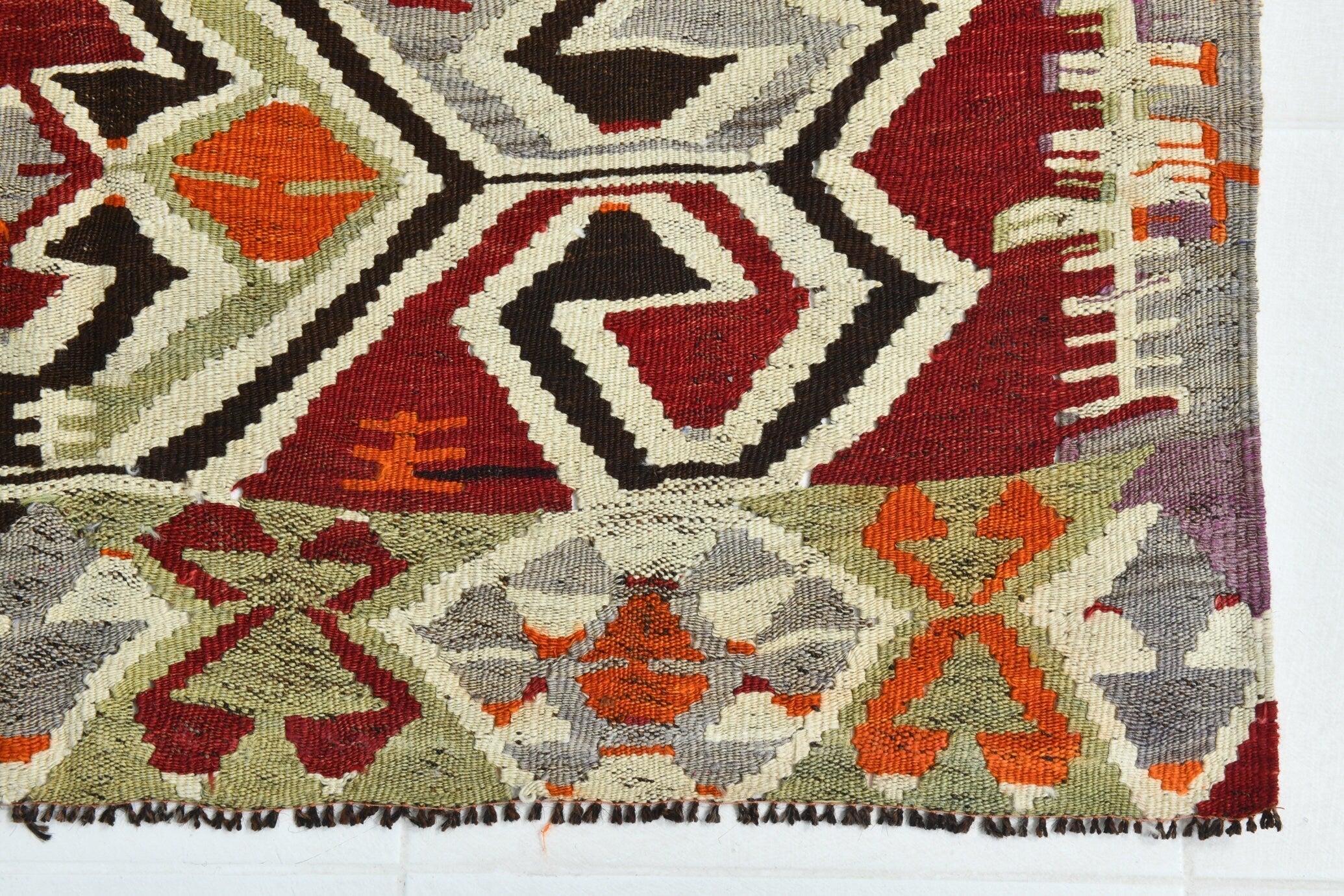 Turkish Kilim Old Rug 4’2’ x 7’11’