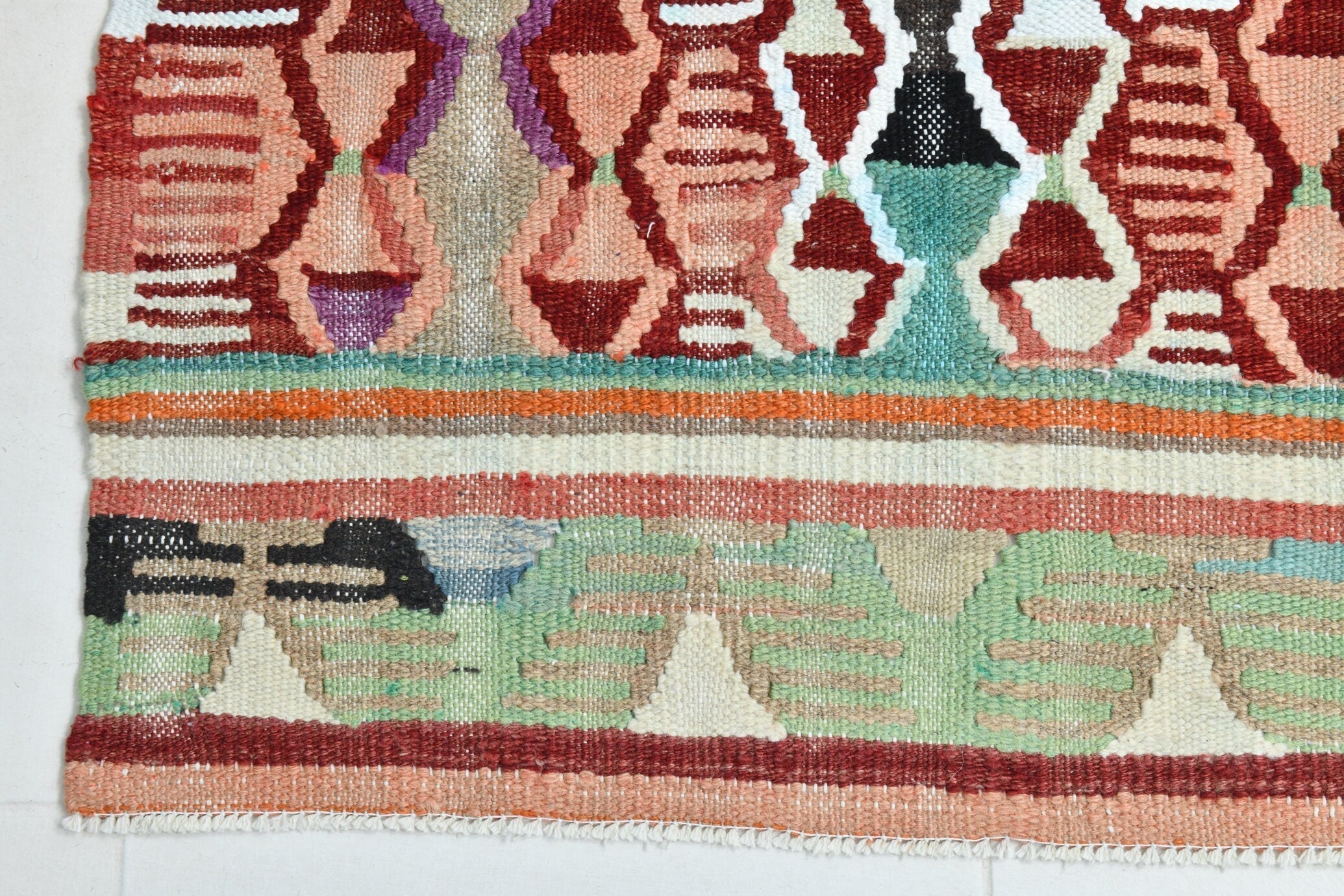 Turkish Kilim Old Rug 4’4’’ x 7’5’’