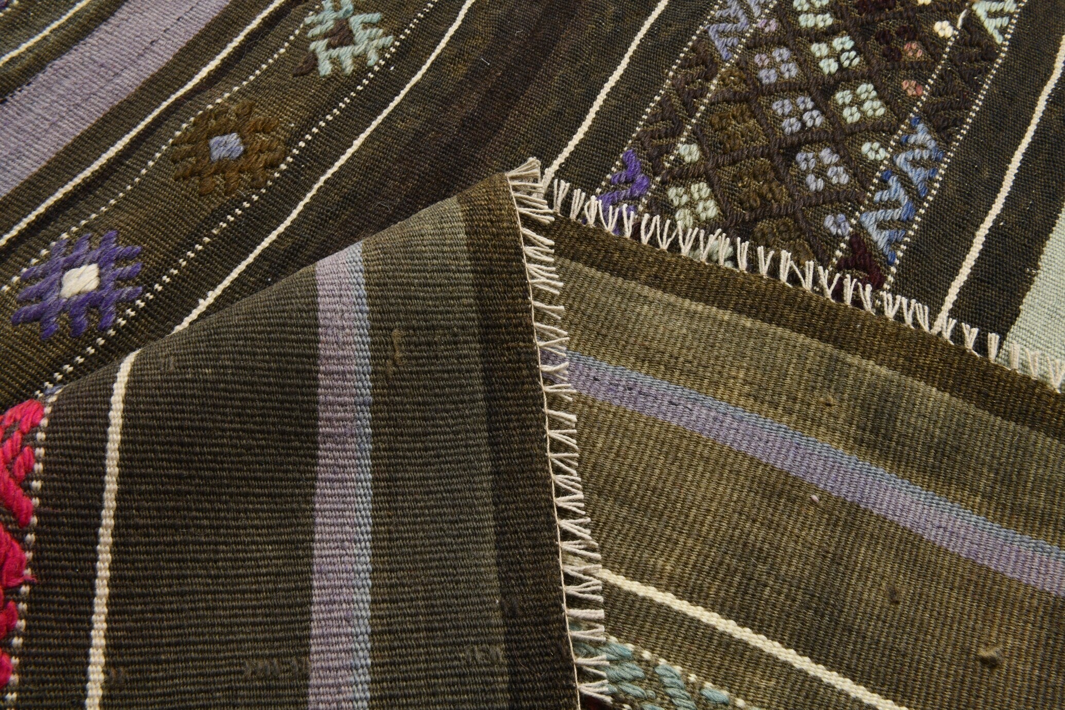 Turkish Kilim Old Rug 4’4’ x 7’9’