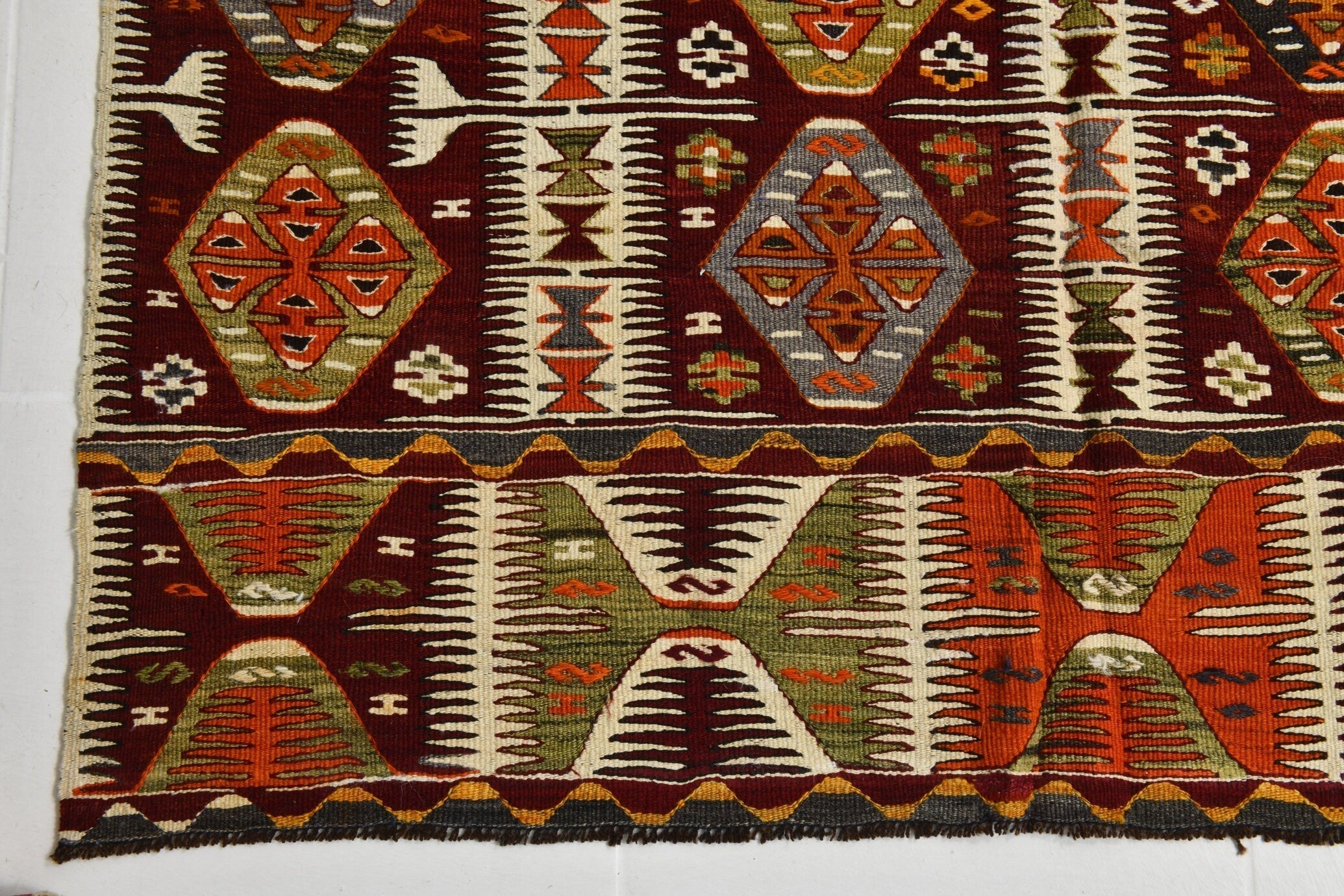Turkish Kilim Old Rug 4’4’ x 9’11’