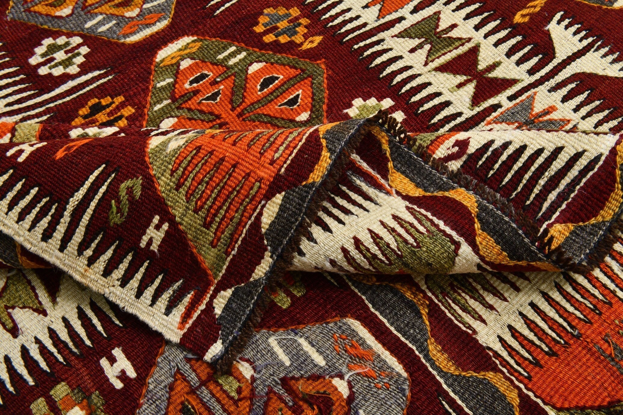 Turkish Kilim Old Rug 4’4’ x 9’11’