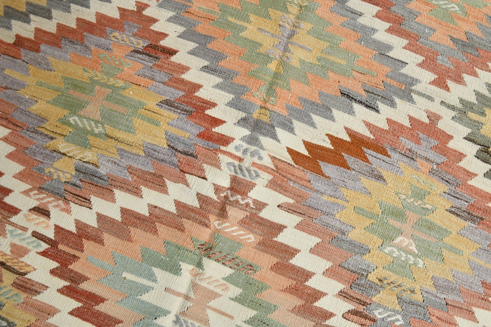 Turkish Kilim Old Rug 4’5’’ x 6’4’’