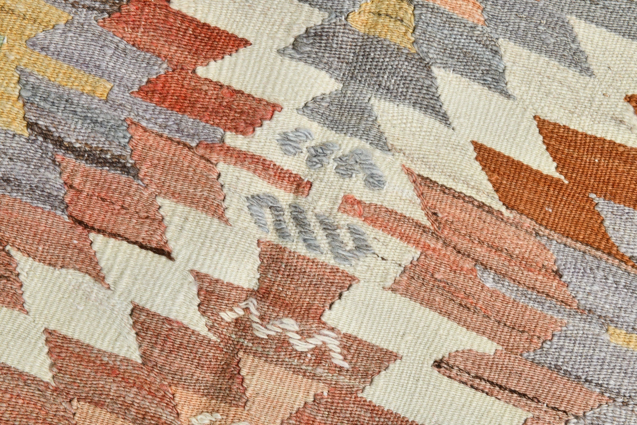 Turkish Kilim Old Rug 4’5’’ x 6’4’’