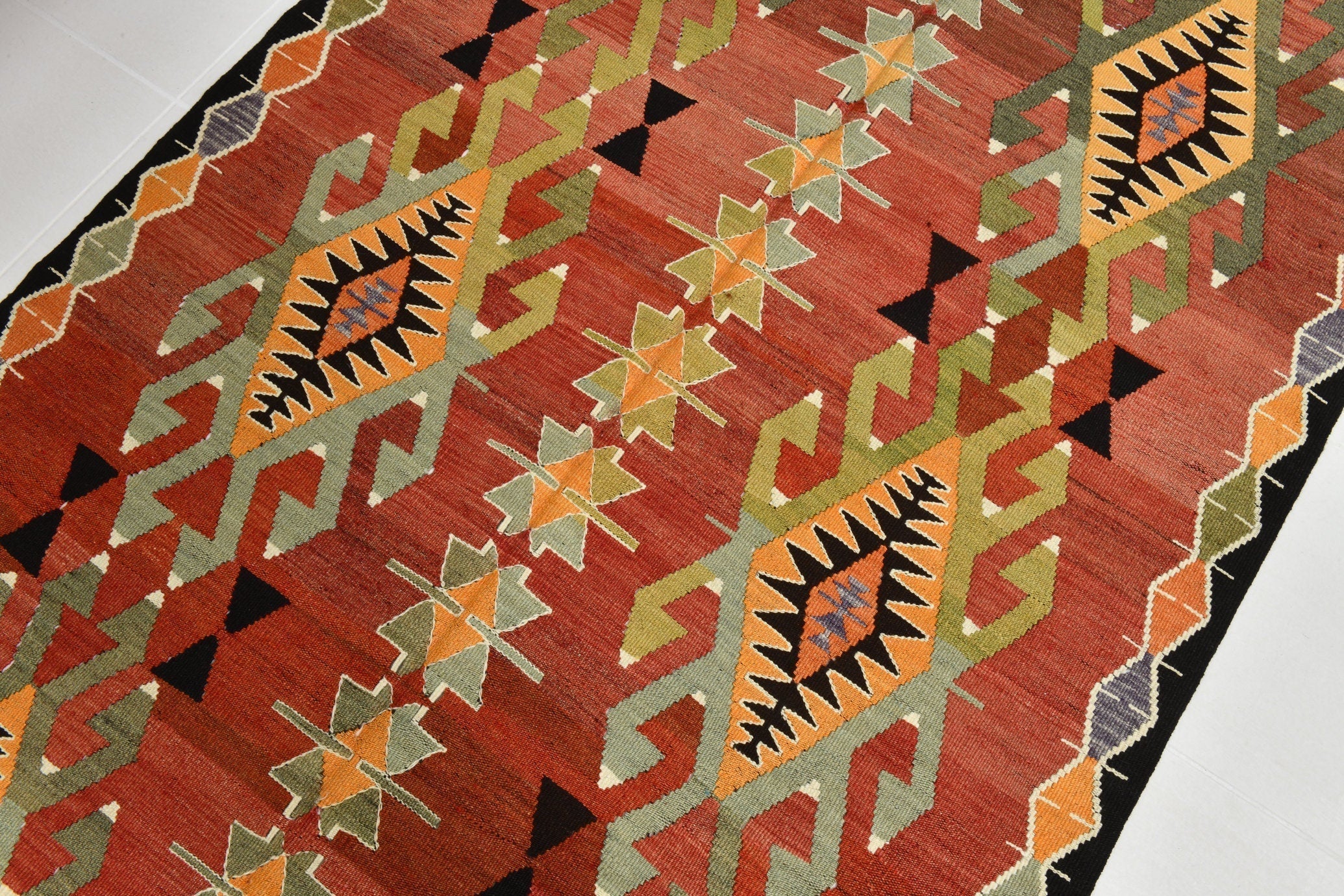 Turkish Kilim Old Rug 4’6’’ x 8’6’’