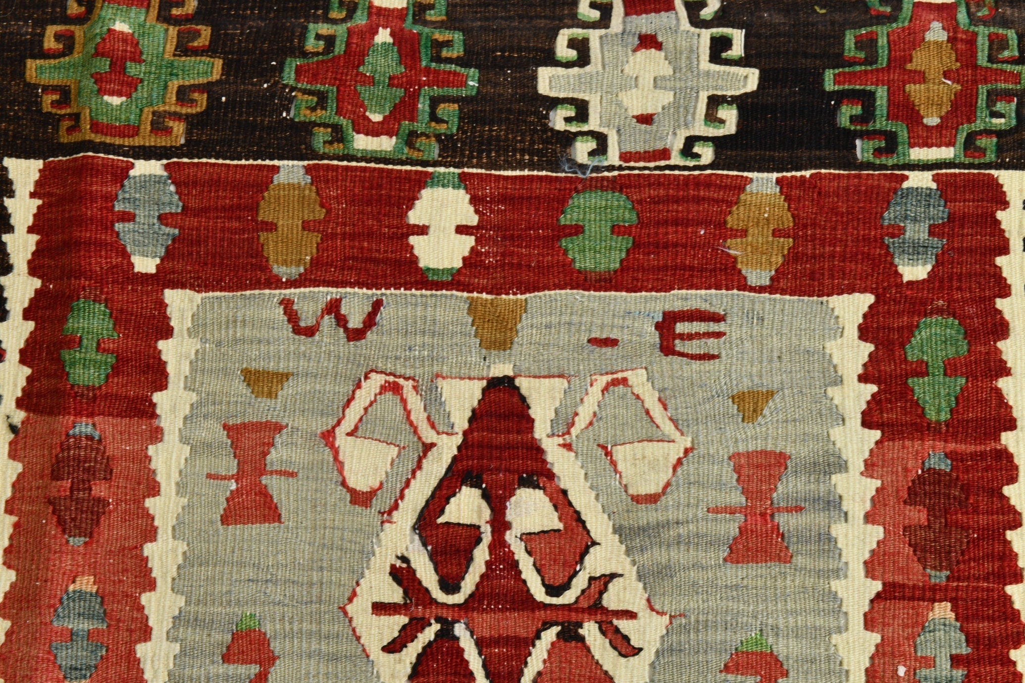 Turkish Kilim Old Rug 4’8’ x 3’3’