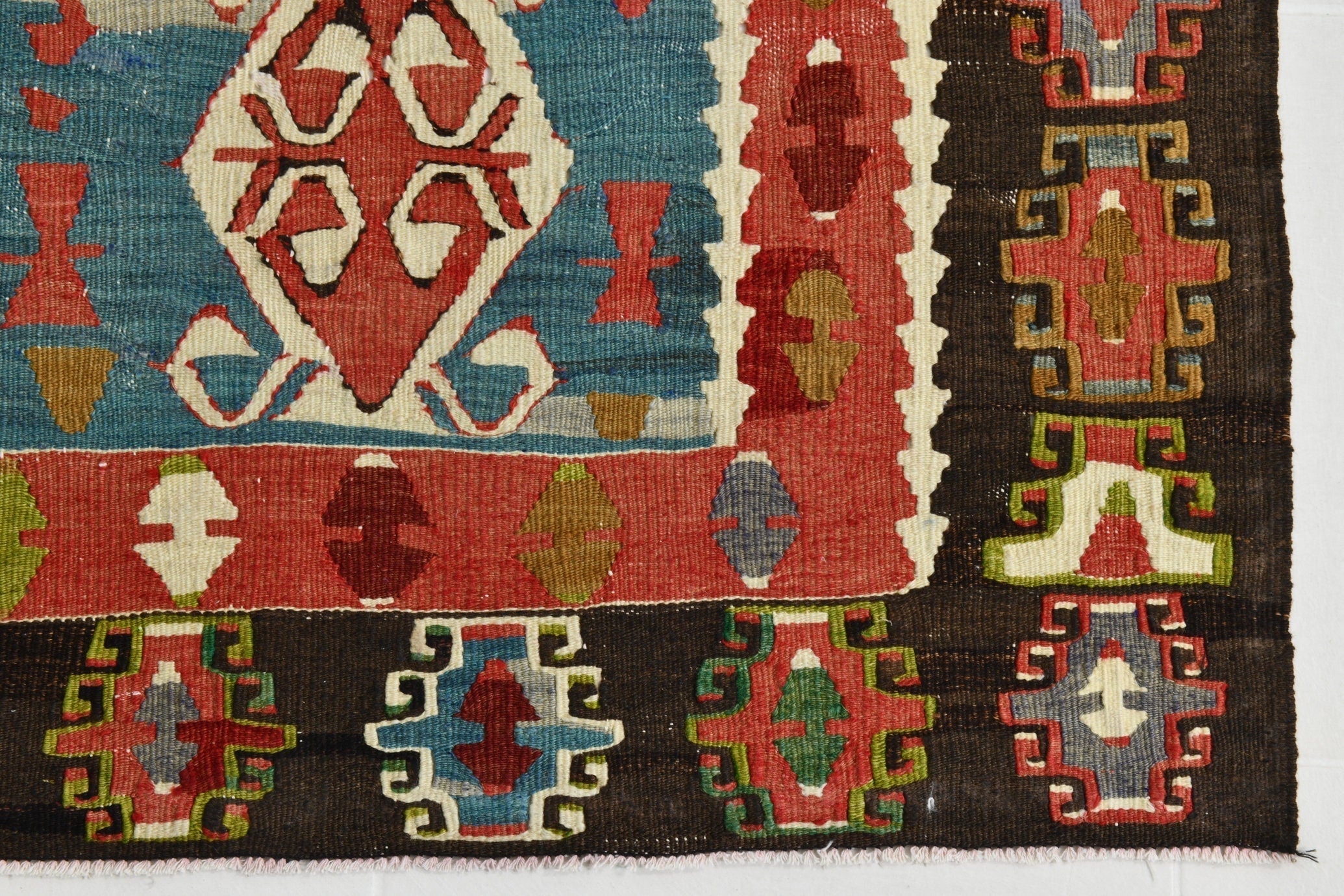 Turkish Kilim Old Rug 4’8’ x 3’3’