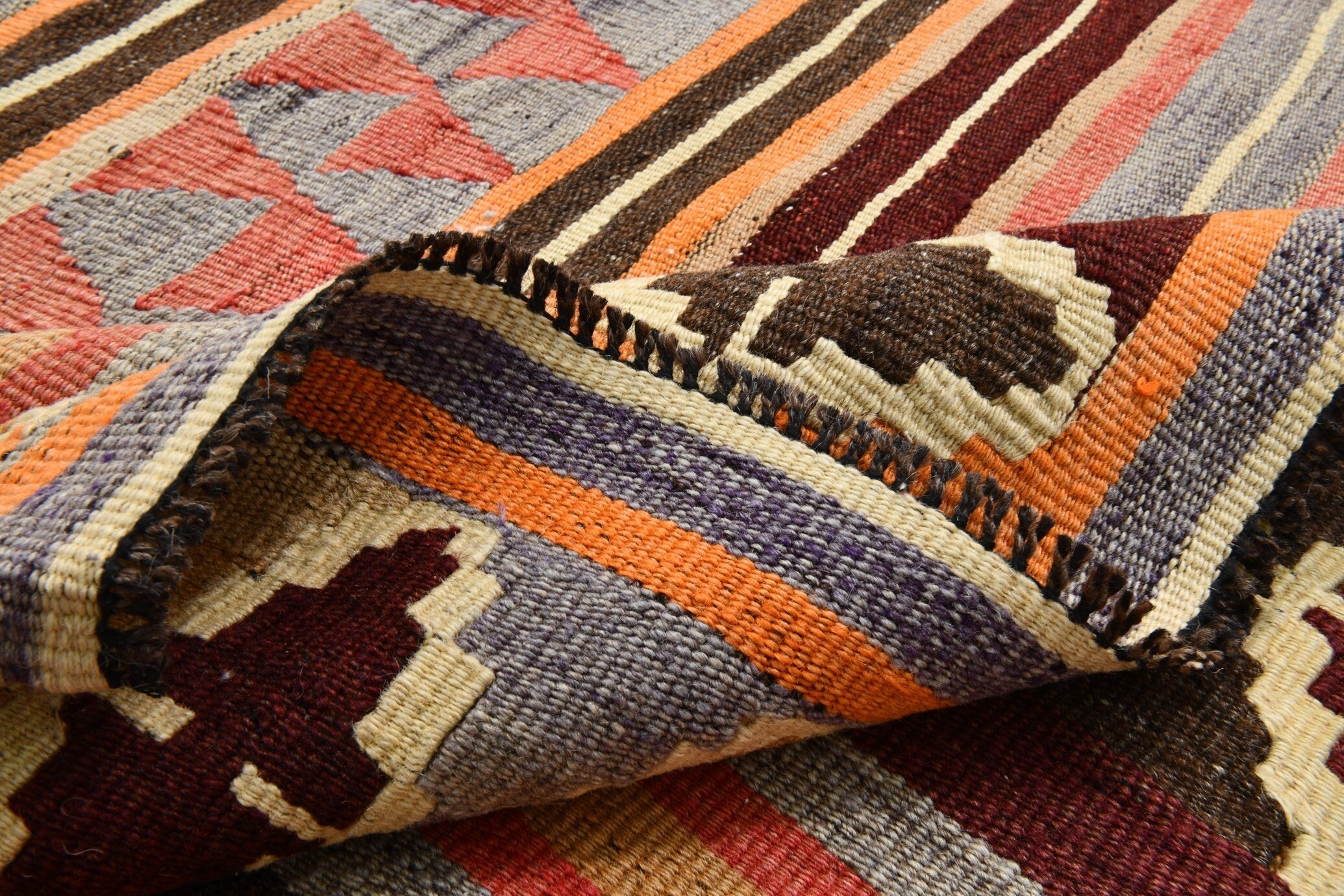 Turkish Kilim Old Rug 4’9’’ x 7’8’’