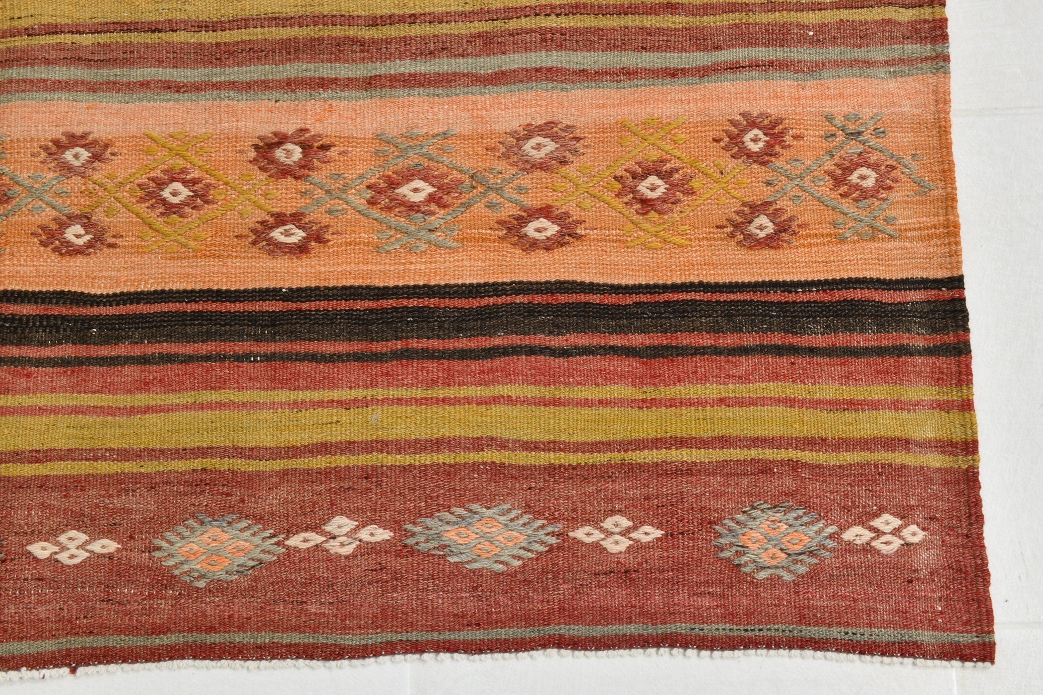 Turkish Kilim Old Rug 5’0’’ x 8’7’’
