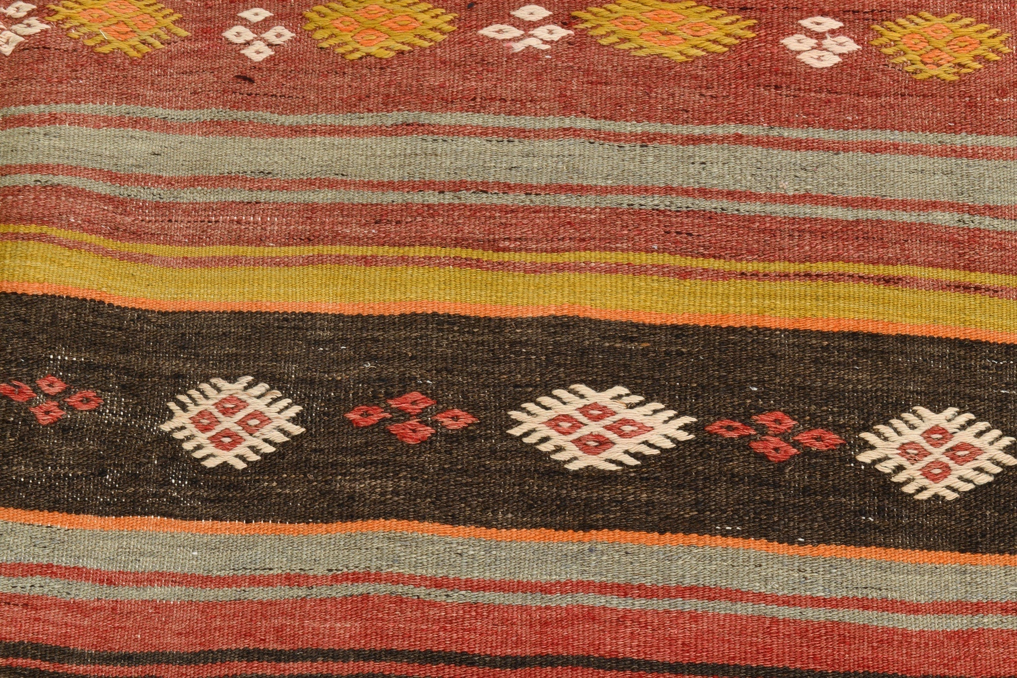 Turkish Kilim Old Rug 5’0’’ x 8’7’’