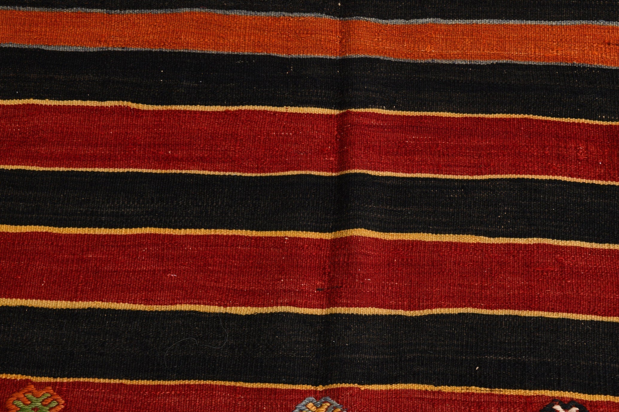 Turkish Kilim Old Rug 5’1’ x 6’12’