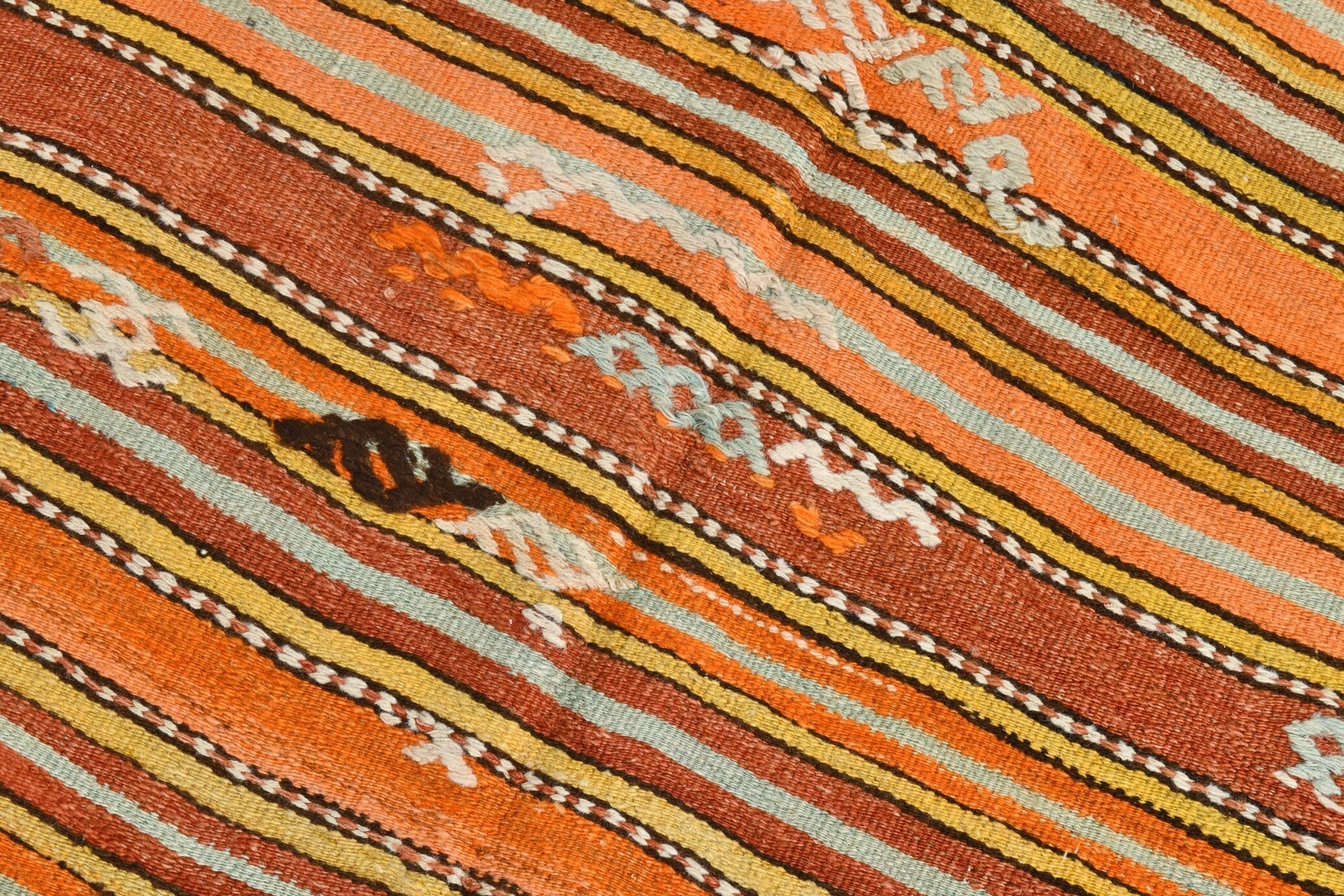 Turkish Kilim Old Rug 5’1’’ x 6’9’’