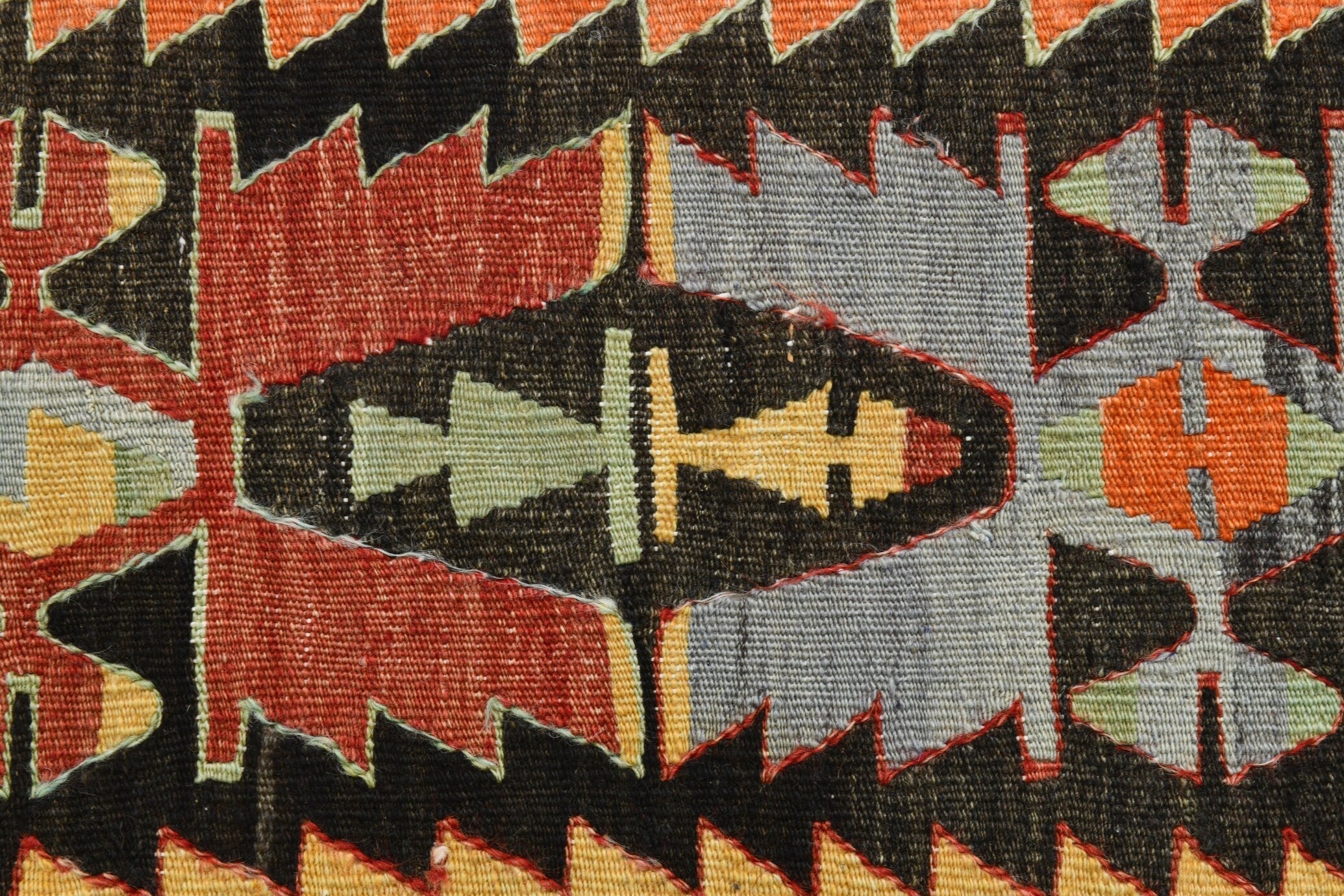 Turkish Kilim Old Rug 5’1’ x 8’1’