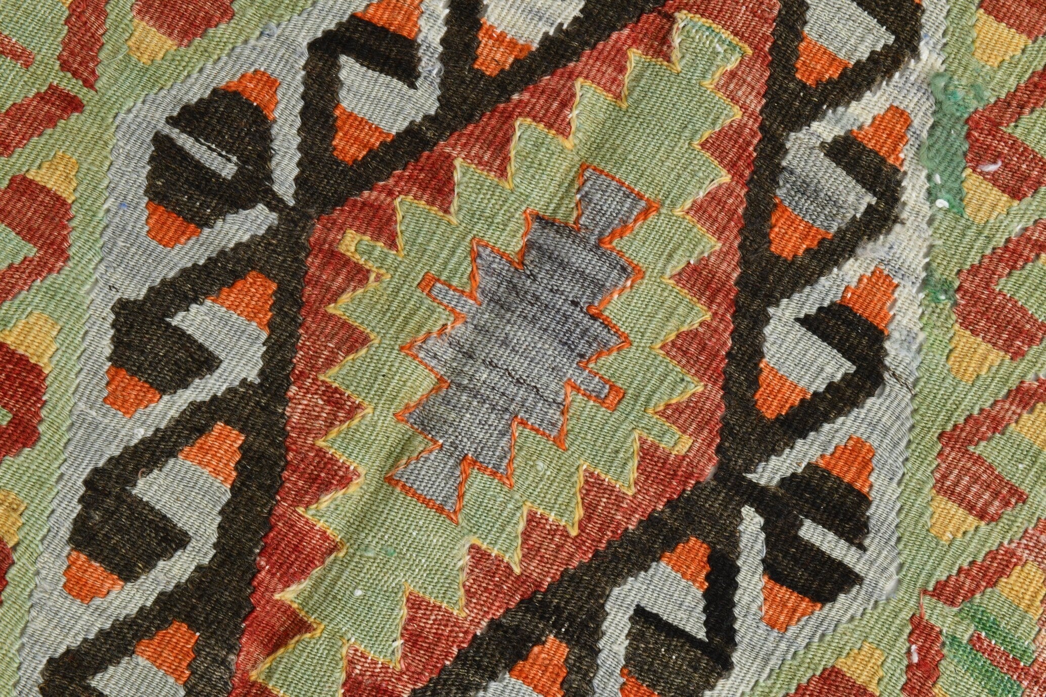 Turkish Kilim Old Rug 5’1’ x 8’1’