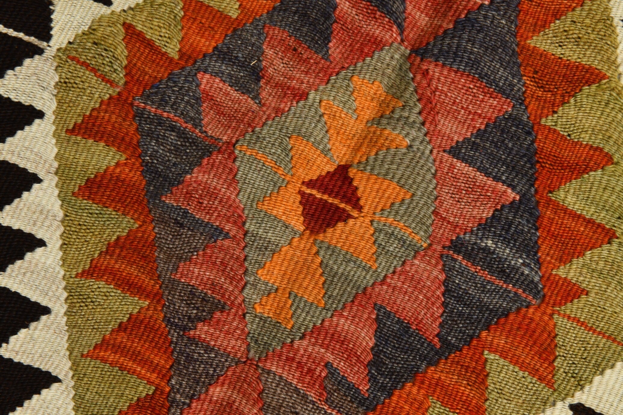 Turkish Kilim Old Rug 5’1’ x 8’8’