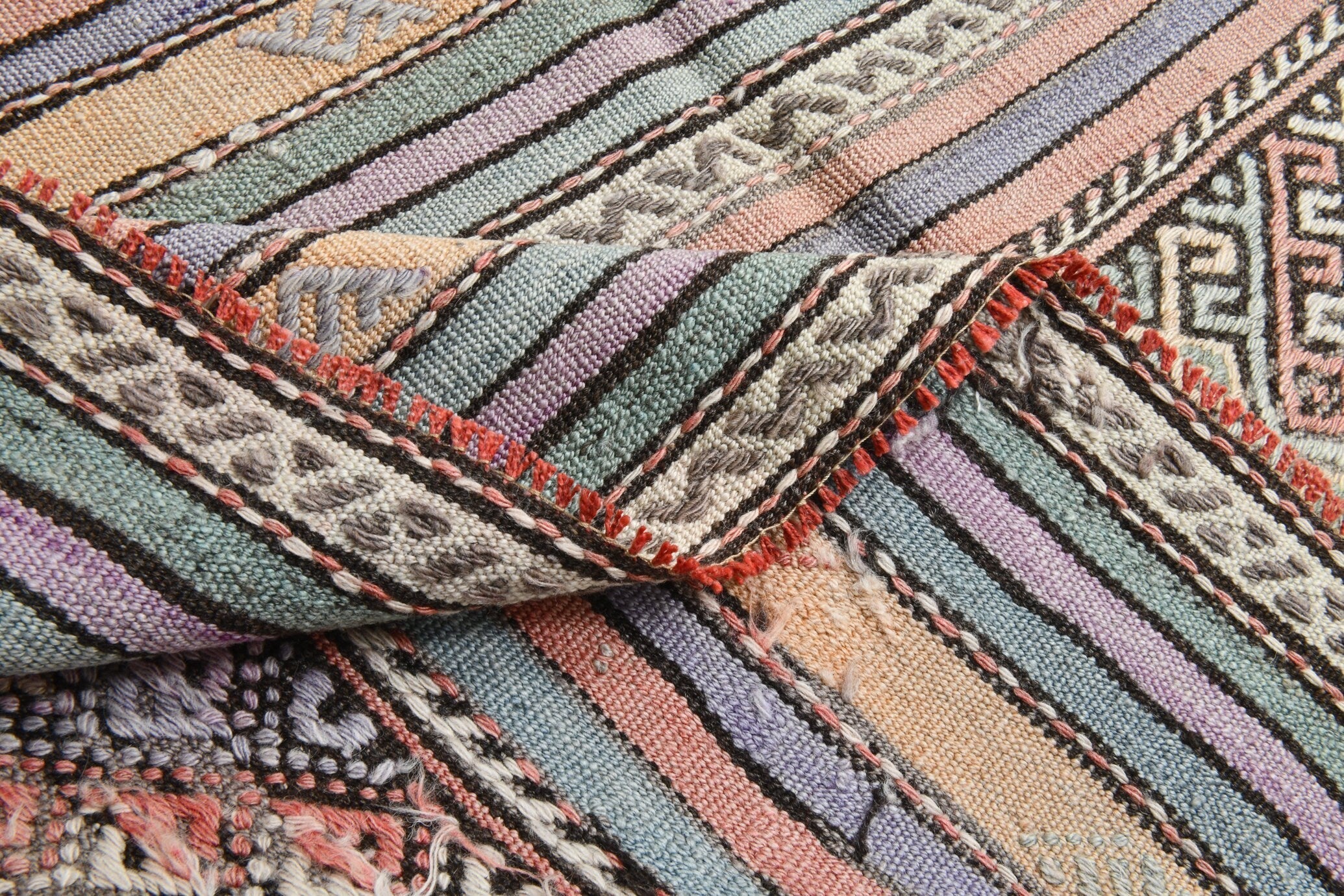 Turkish Kilim Old Rug 5’3’’ x 8’8’’