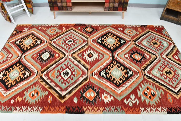 Turkish Kilim Old Rug 5’3’ x 9’0’