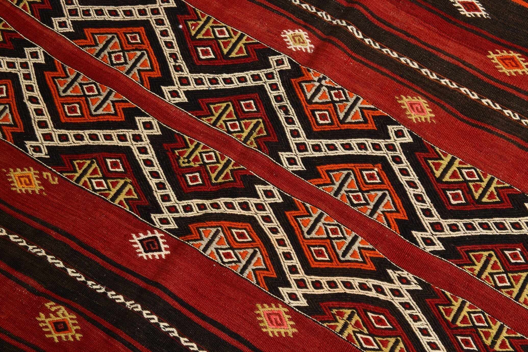 Turkish Kilim Old Rug 5’4’ x 5’10’