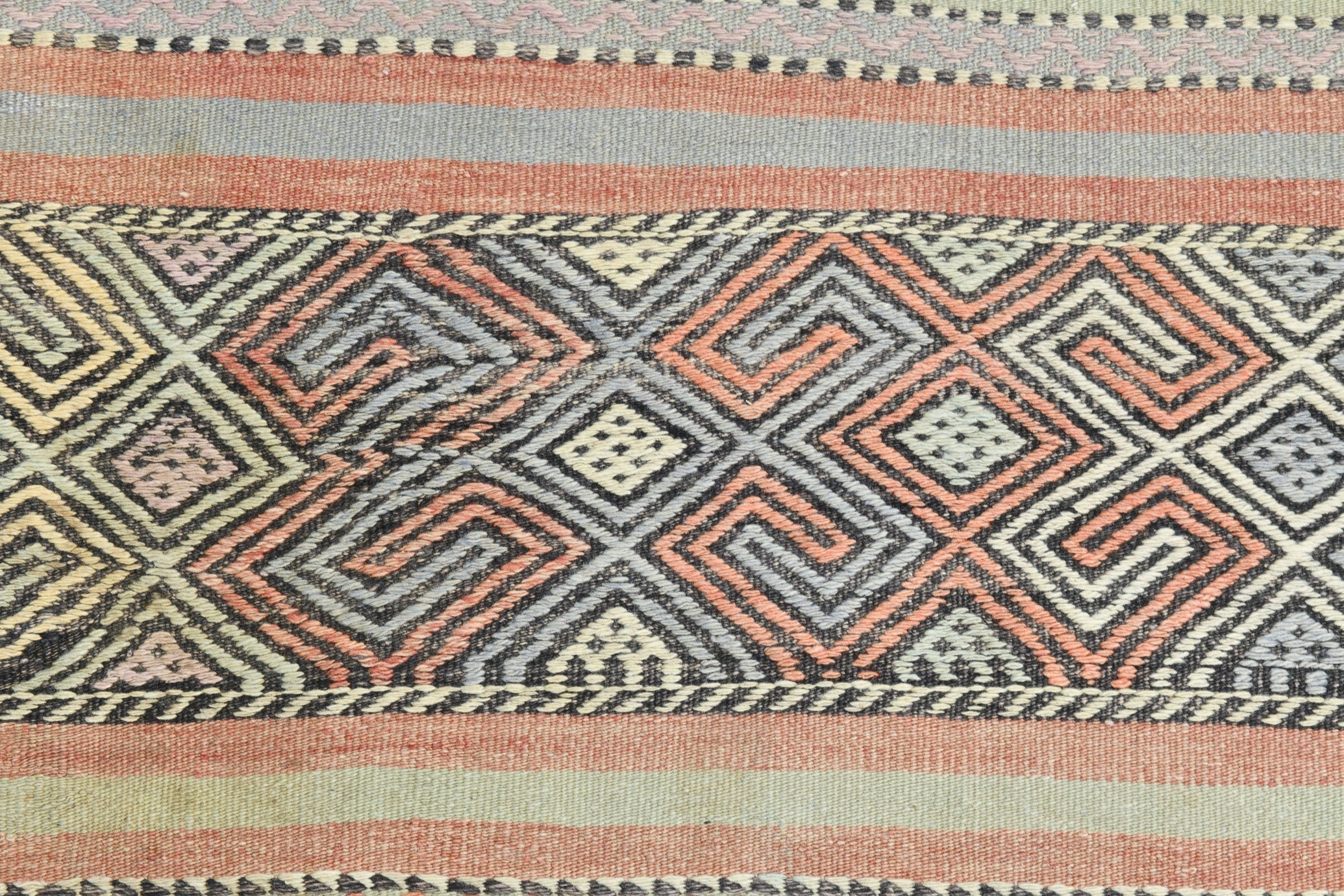 Turkish Kilim Old Rug 5’4’ x 8’11’