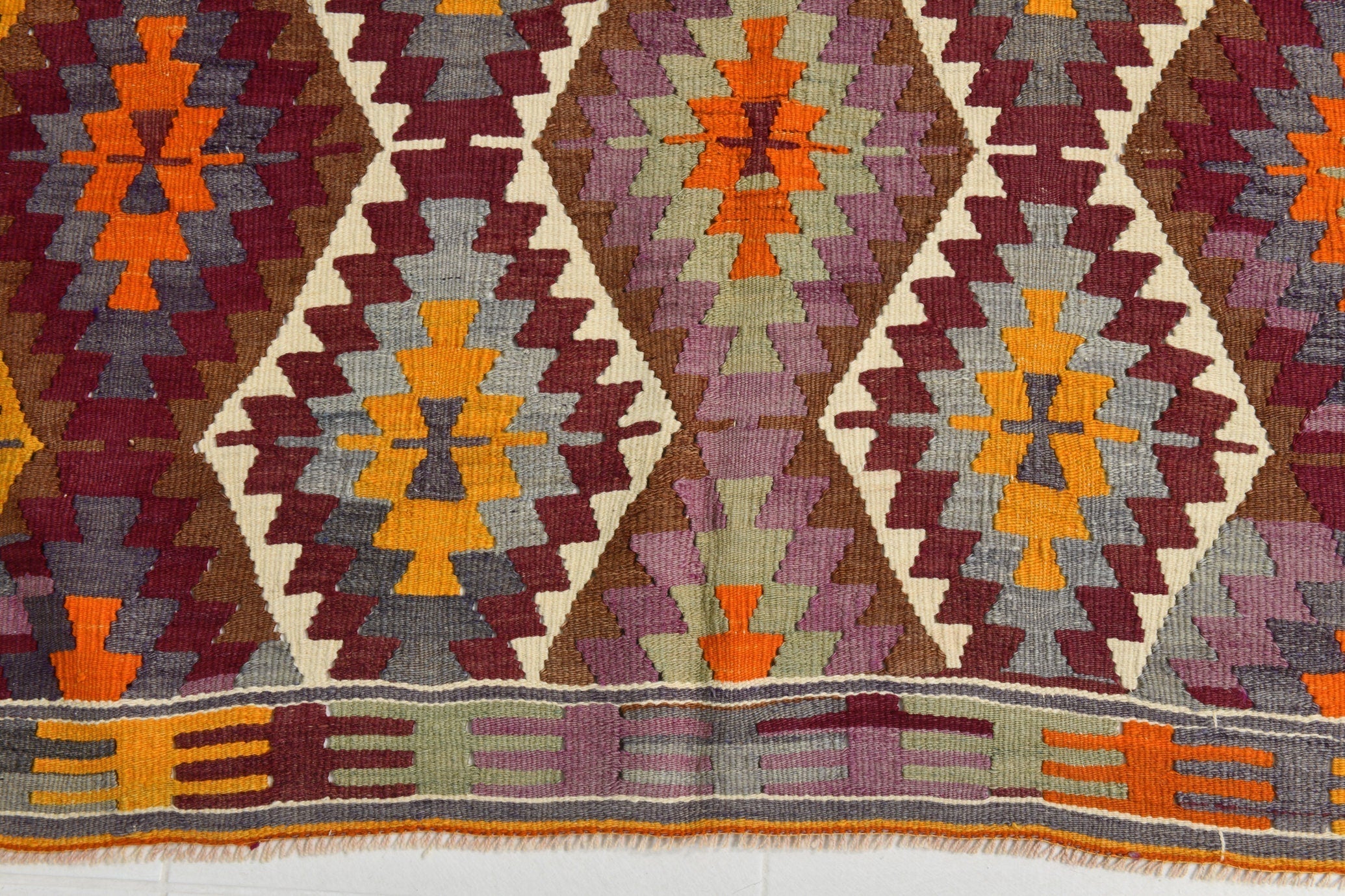 Turkish Kilim Old Rug 5’6’ x 8’6’