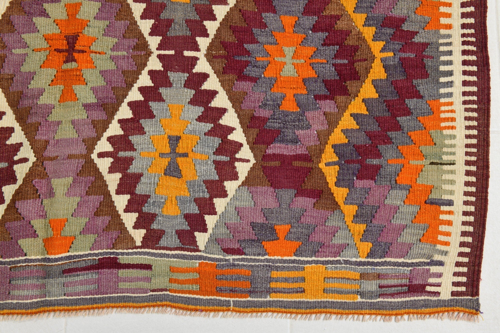 Turkish Kilim Old Rug 5’6’ x 8’6’