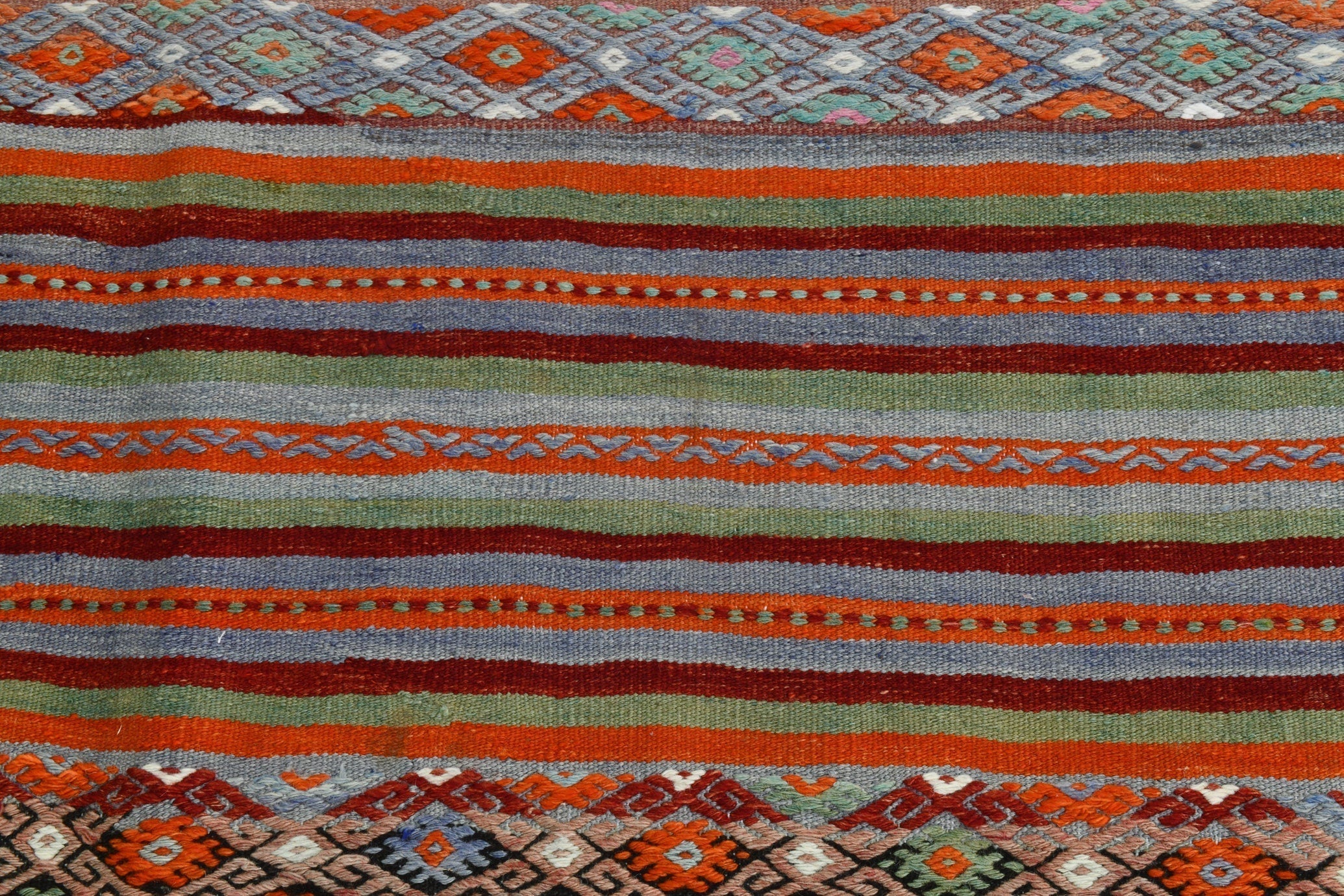 Turkish Kilim Old Rug 7’12’ x 6’1’