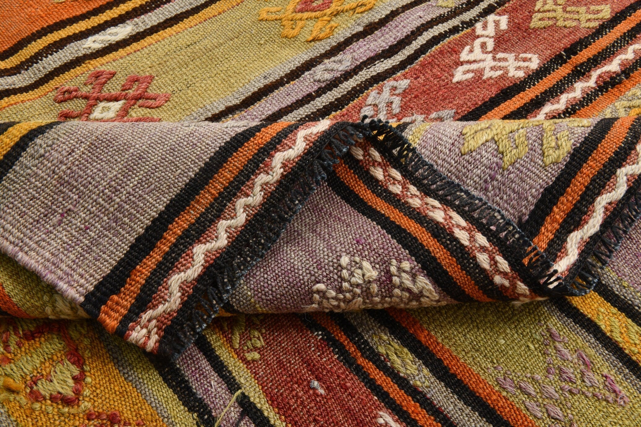 Turkish Kilim Old Rug 7’7’ x 5’9’