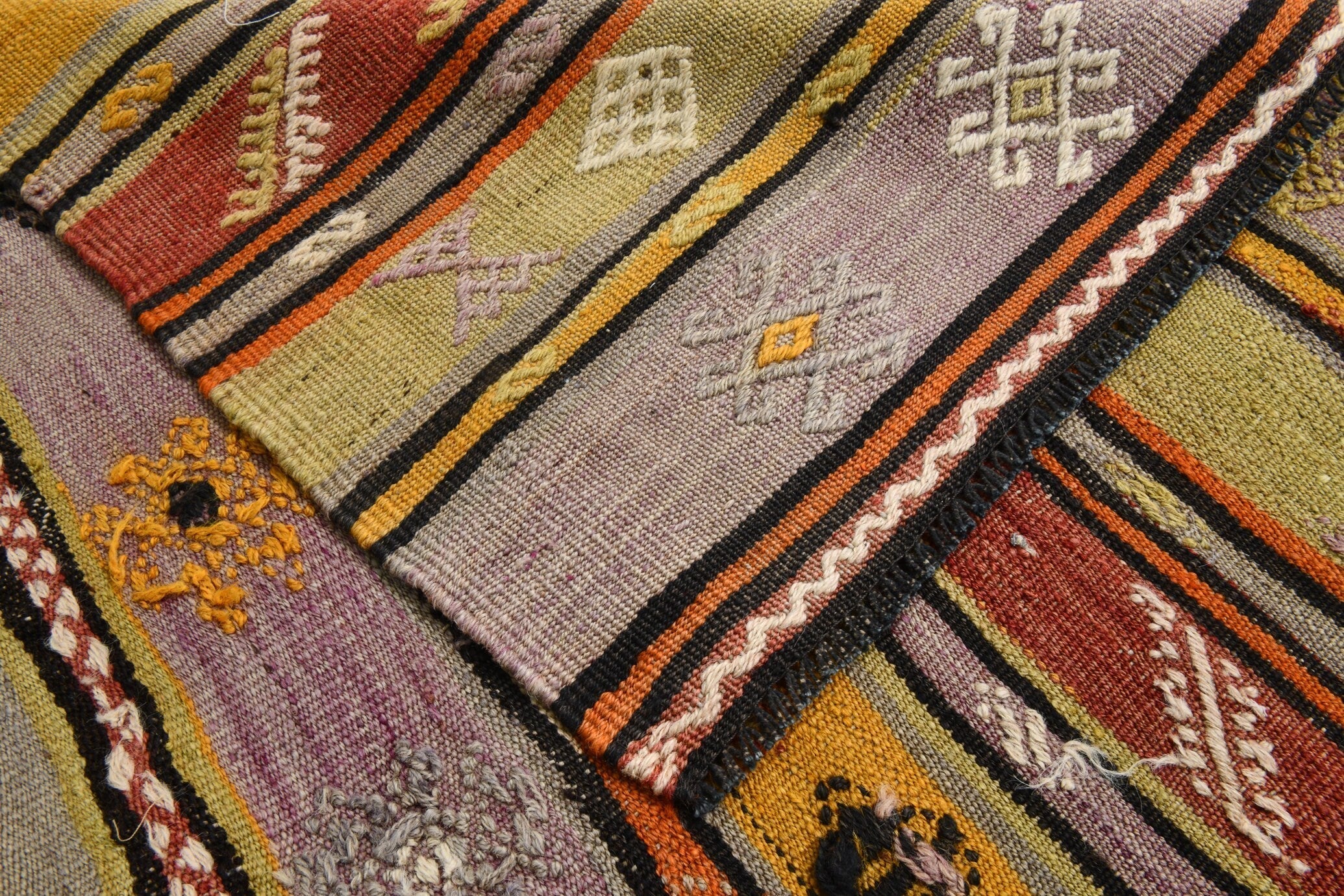 Turkish Kilim Old Rug 7’7’ x 5’9’