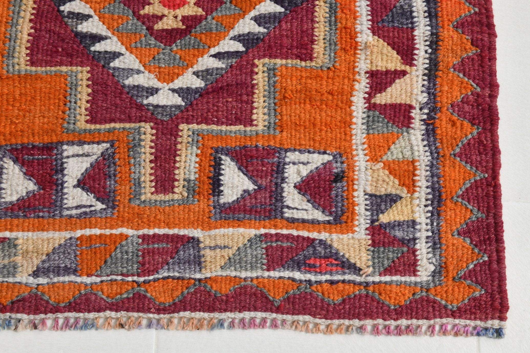 Turkish Kilim Old Rug 8’8’ x 2’9’