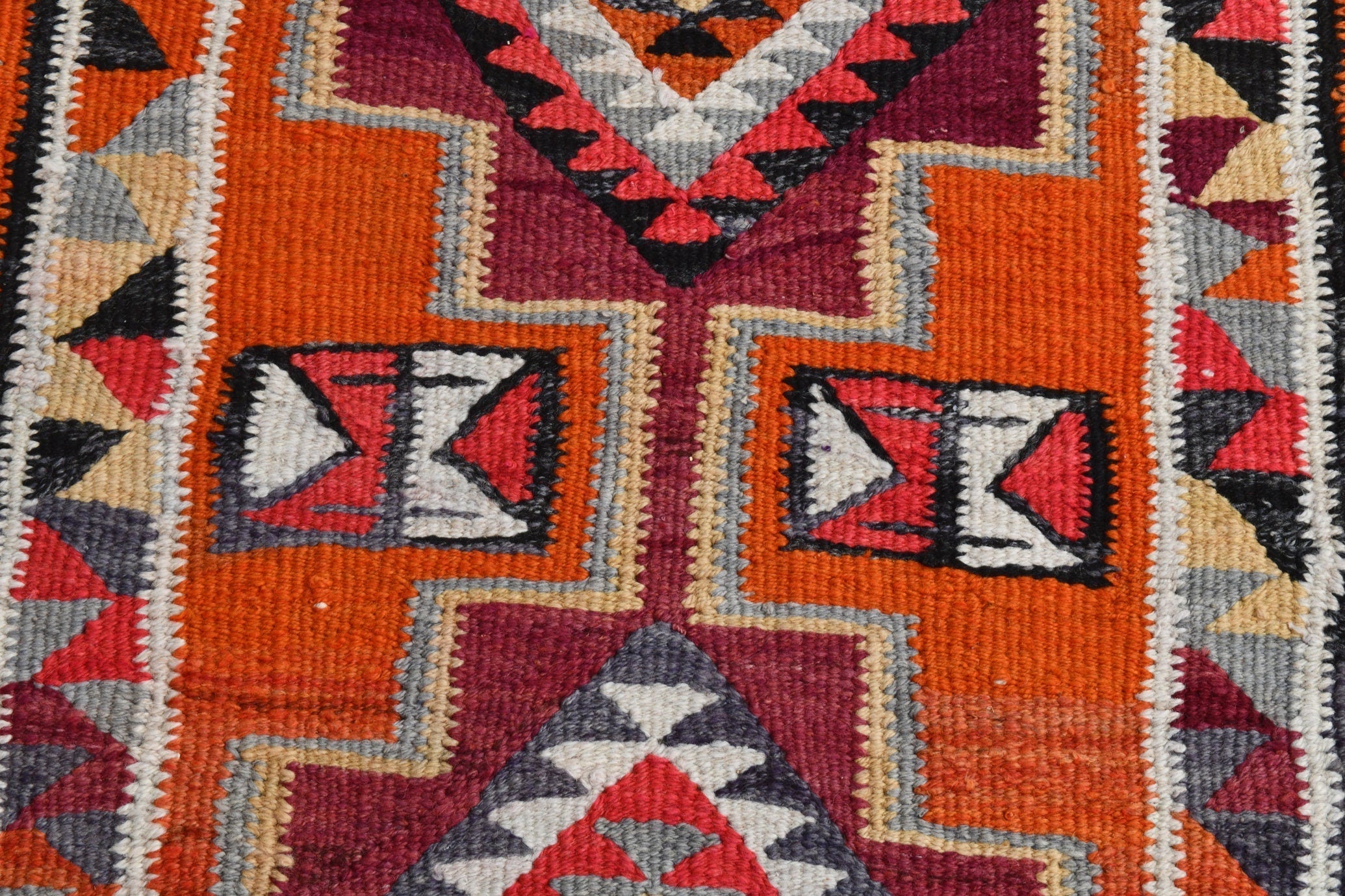 Turkish Kilim Old Rug 8’8’ x 2’9’