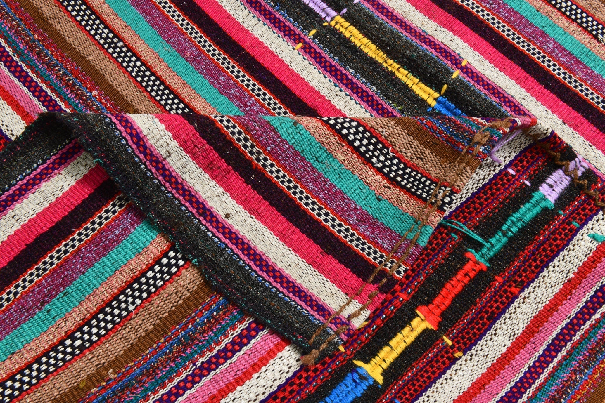 Turkish Kilim Old Rug 8’9’ x 5’9’