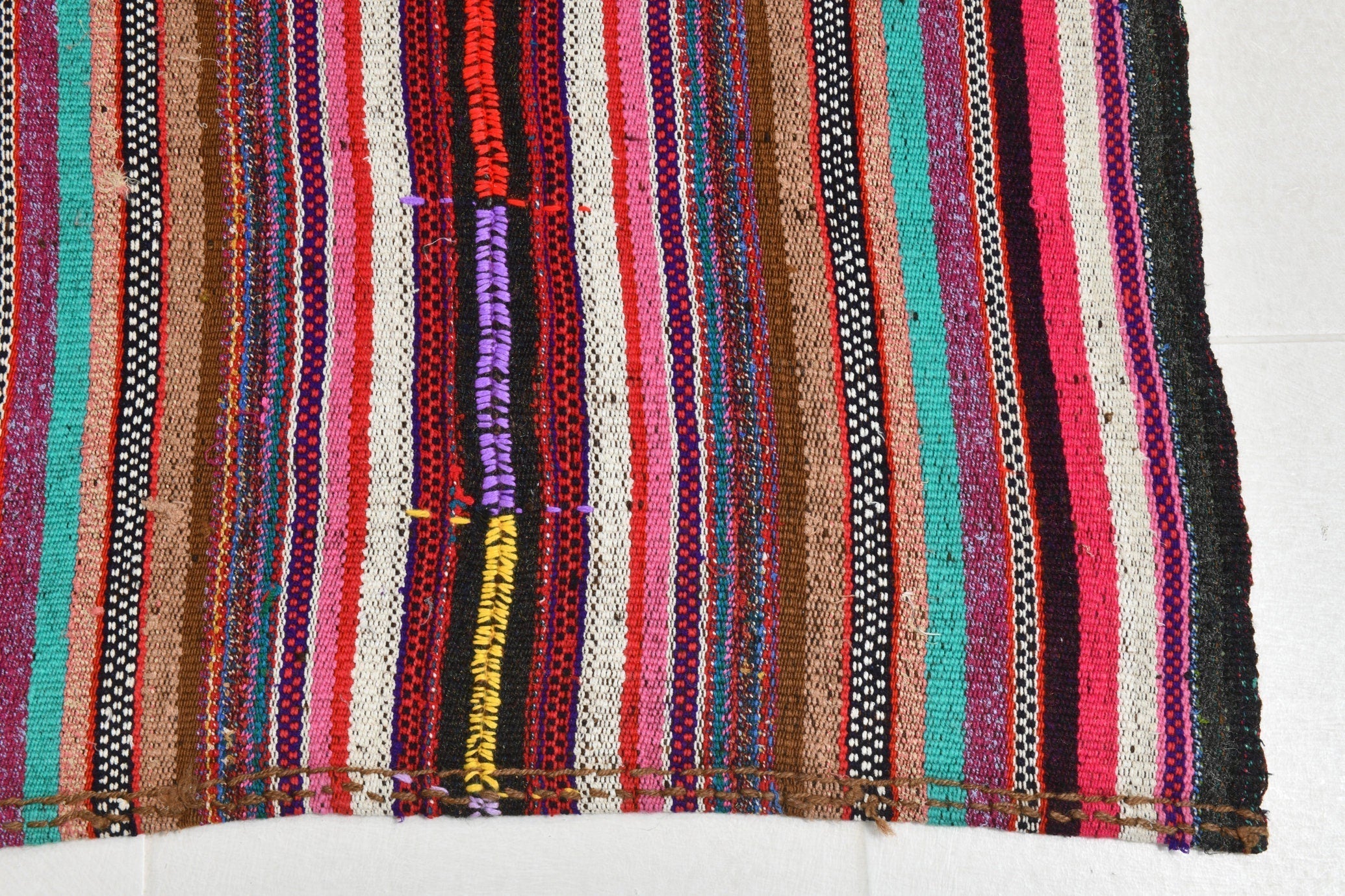 Turkish Kilim Old Rug 8’9’ x 5’9’