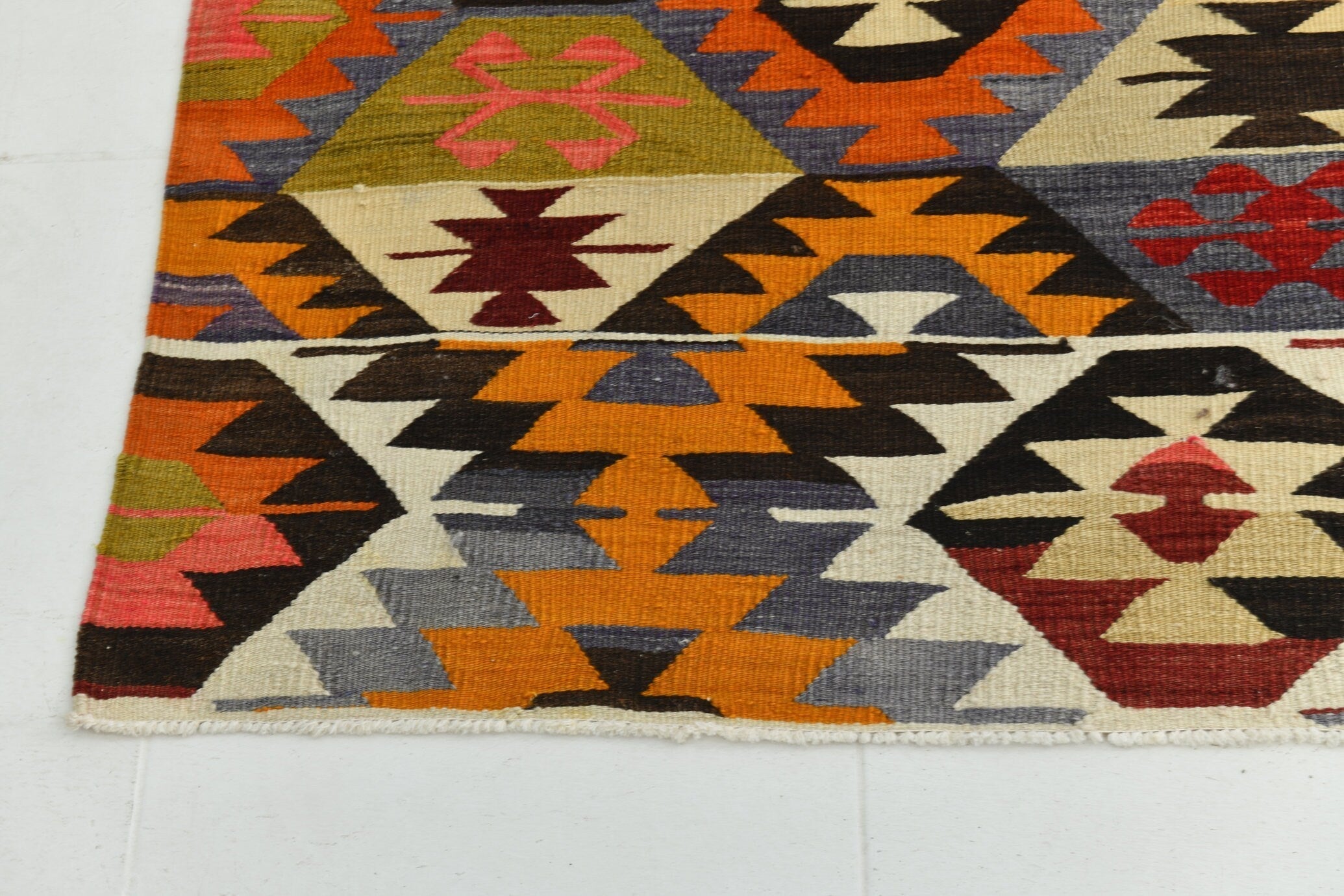 Turkish Kilim Old Rug 9’0’’ x 6’0’’