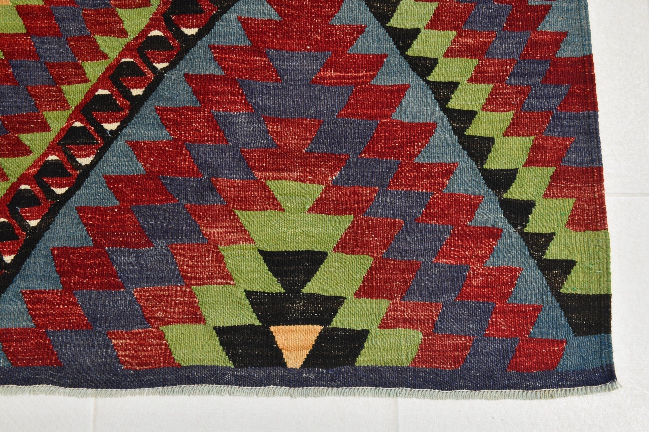 Turkish Kilim Old Rug 9’1’’ x 6’2’’