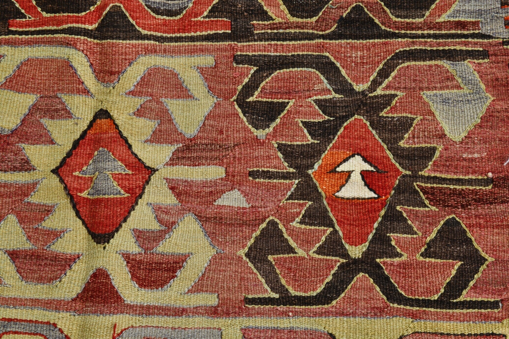 Turkish Kilim Old Rug 9’11’ x 4’12’