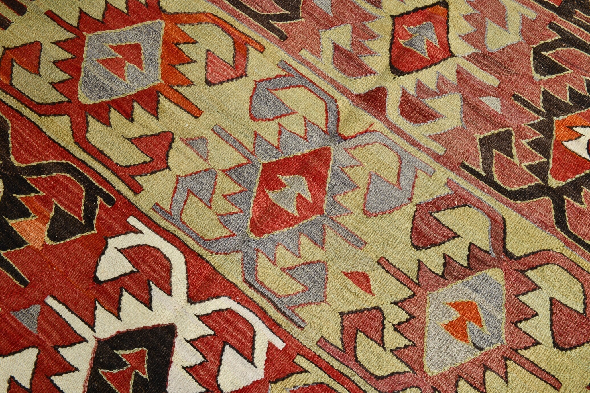 Turkish Kilim Old Rug 9’11’ x 4’12’