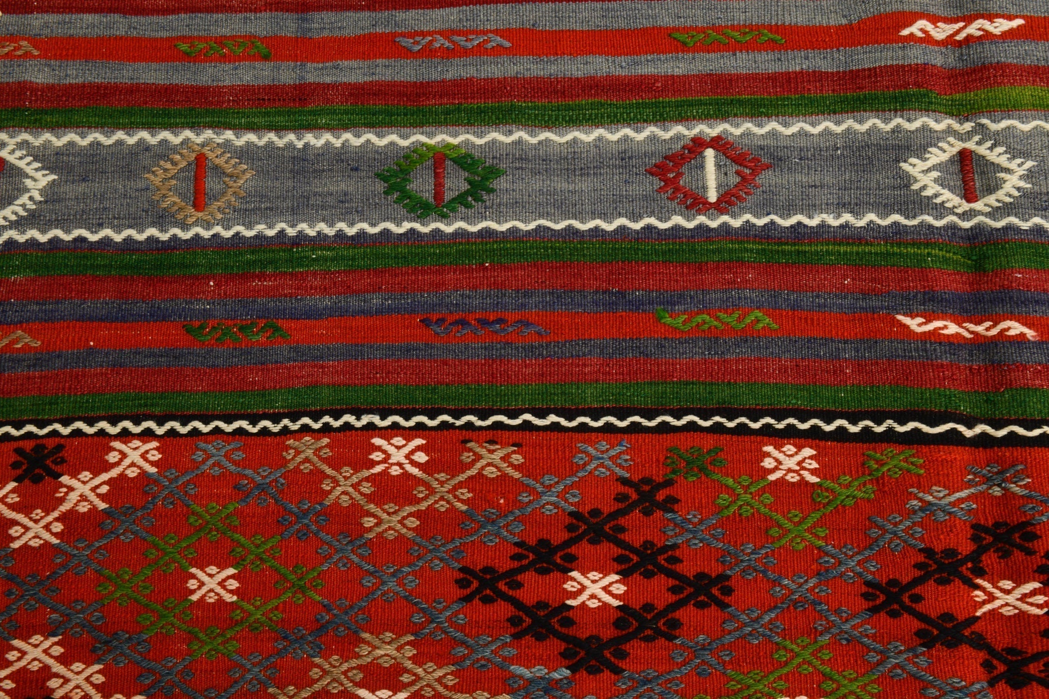 Turkish Kilim Old Rug 9’11’ x 5’11’