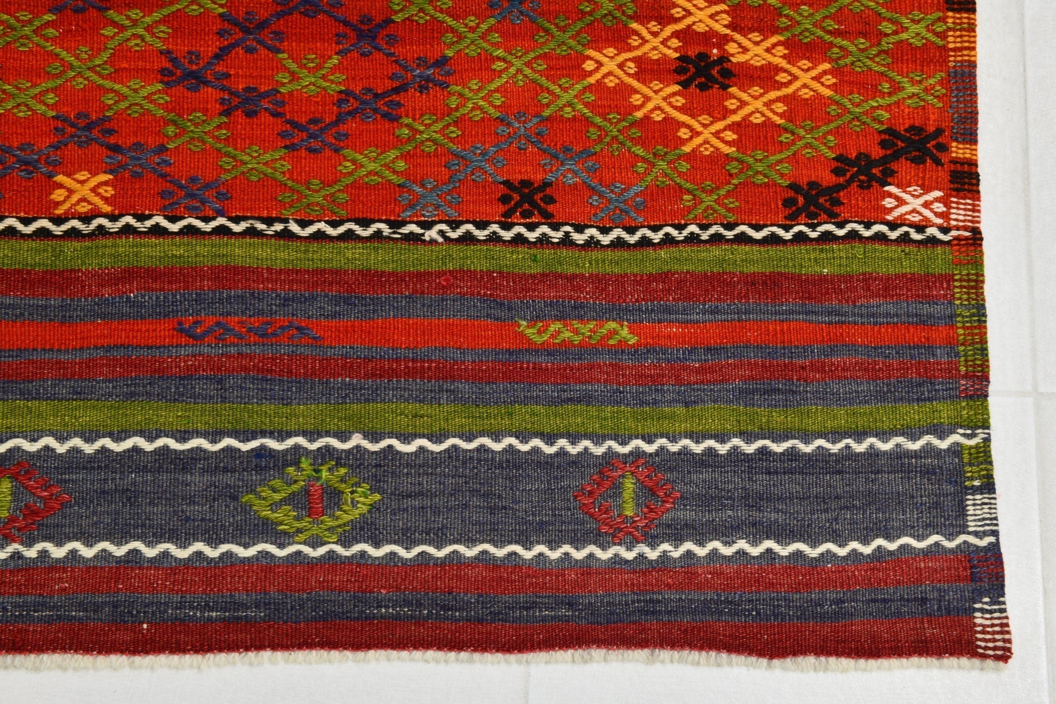 Turkish Kilim Old Rug 9’11’ x 5’11’