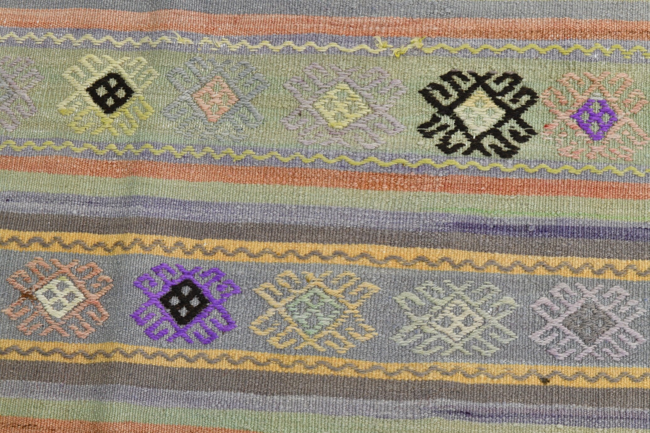 Turkish Kilim Old Rug 9’2’ x 5’10’