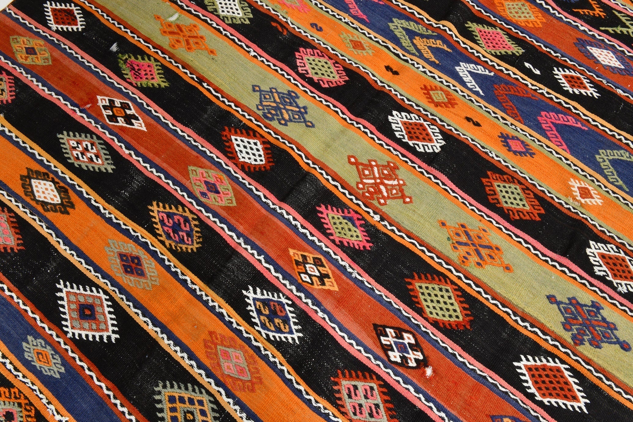 Turkish Kilim Old Rug 9’3’’ x 6’6’’