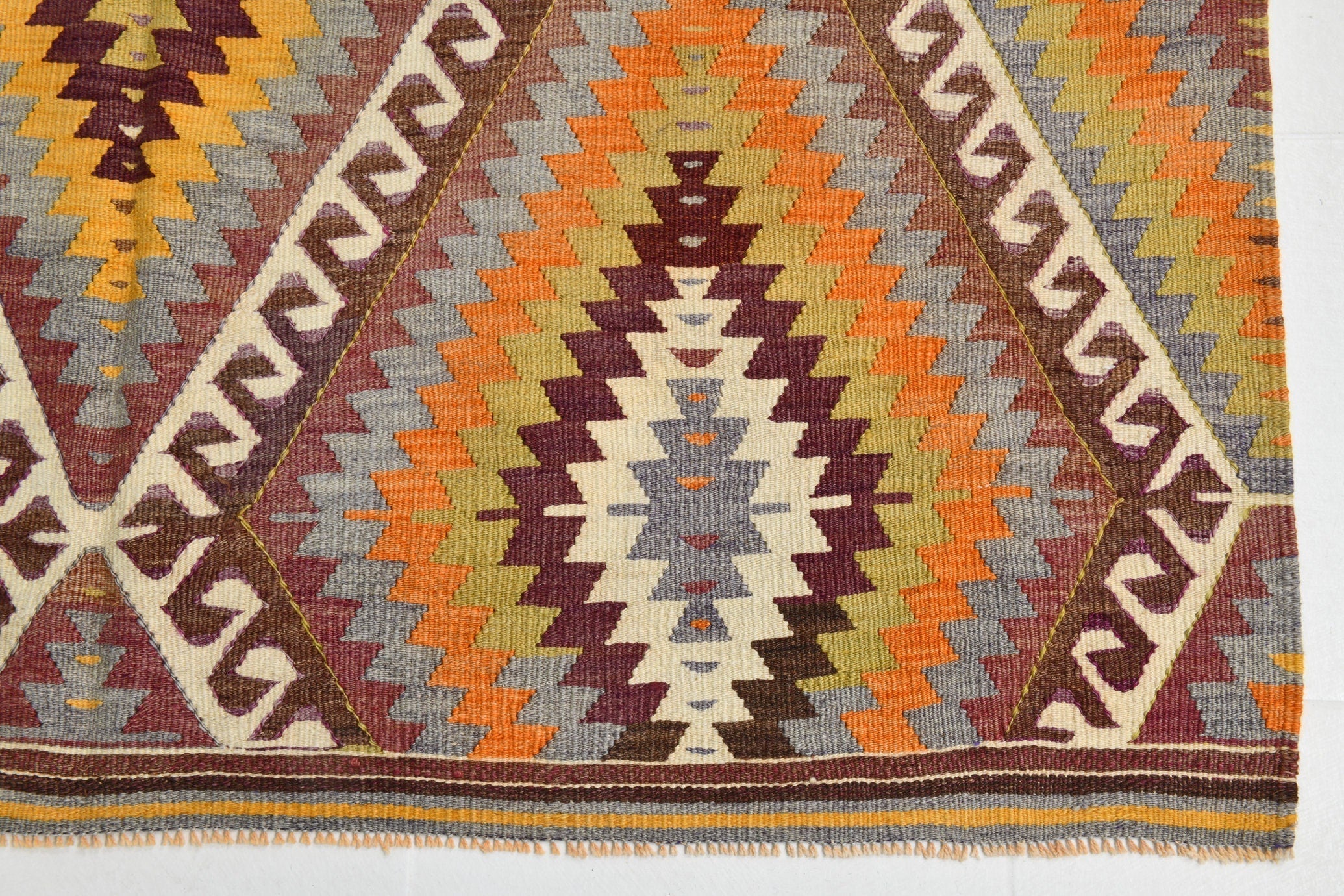 Turkish Kilim Old Rug 9’4’ x 5’6’