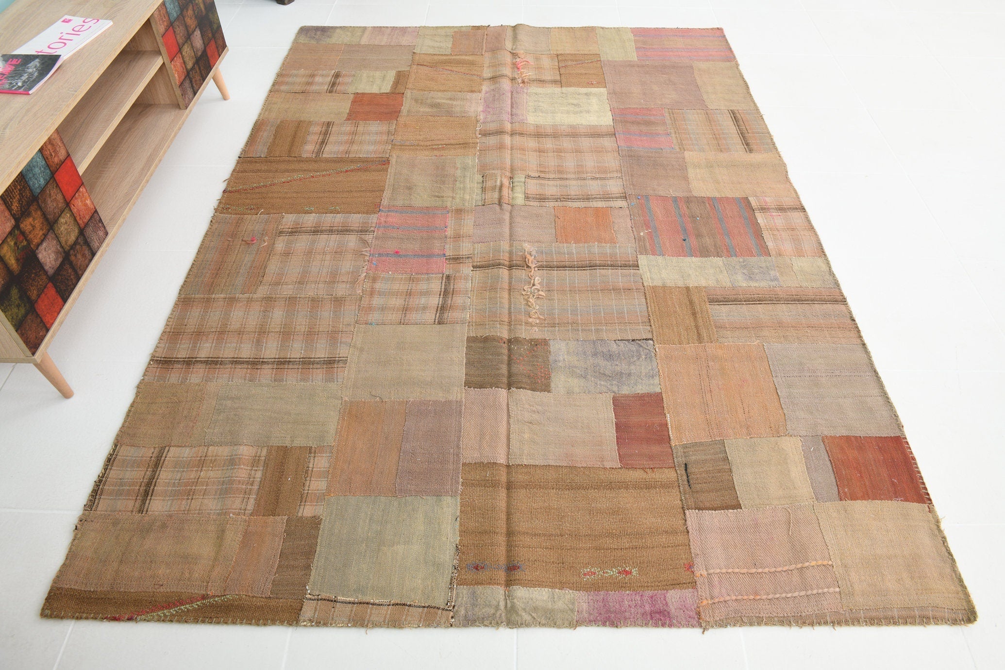 Turkish Kilim Patchwork Rug 8’0’ x 5’8’