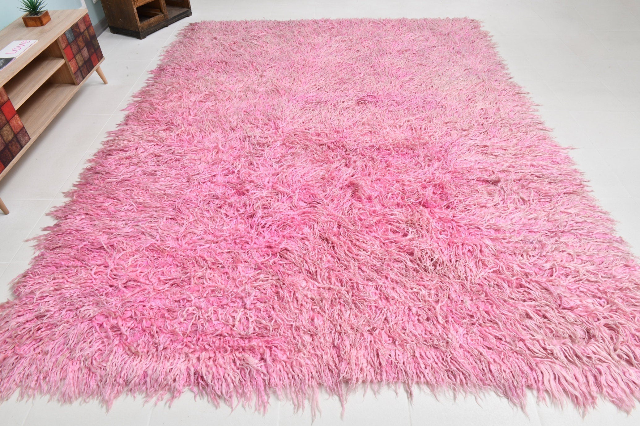 Turkish Tulu Filikli Kilim Rug 10’11’ x 7’12’