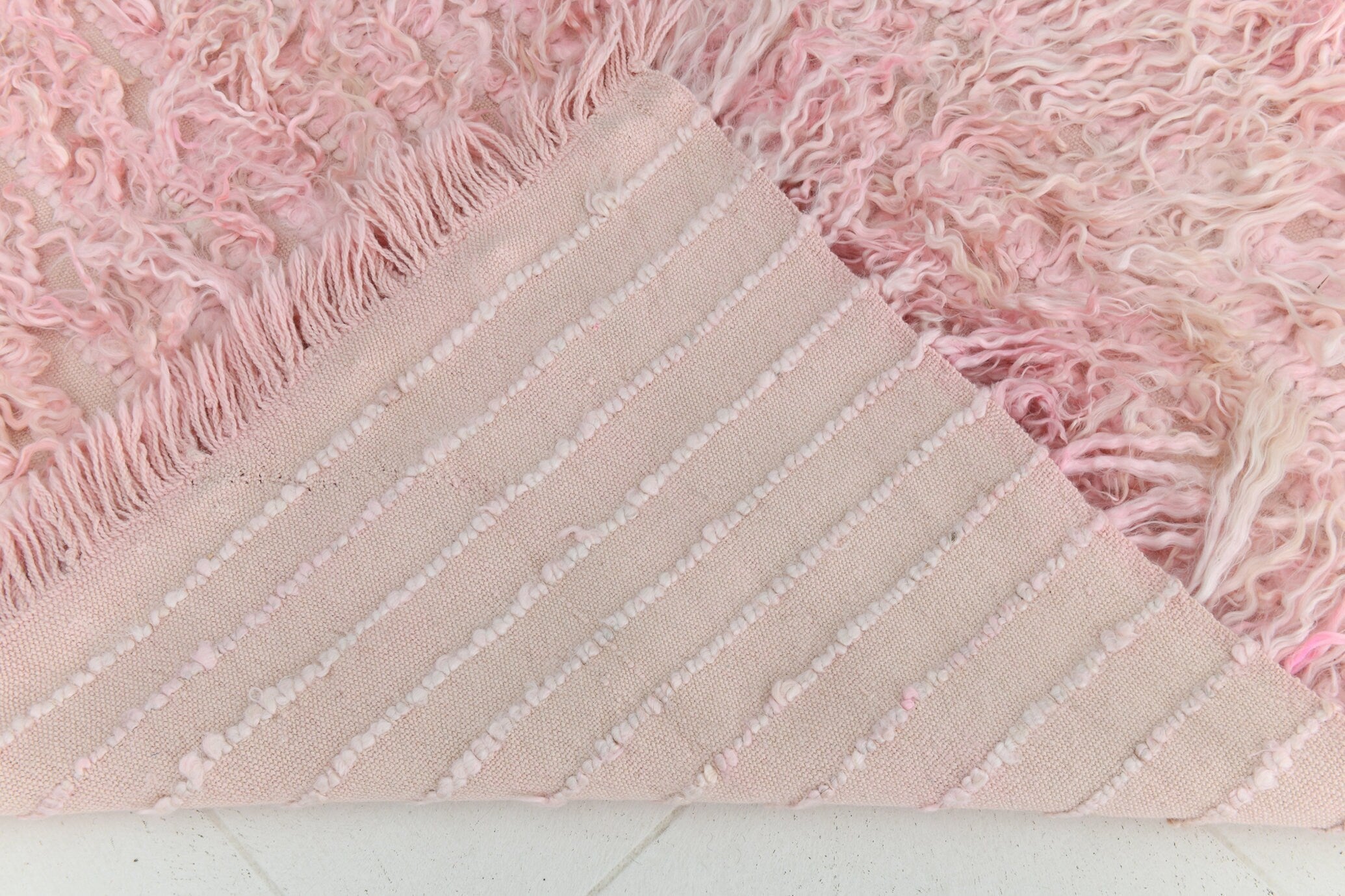 Turkish Tulu Filikli Kilim Rug 3’7’ x 10’2’